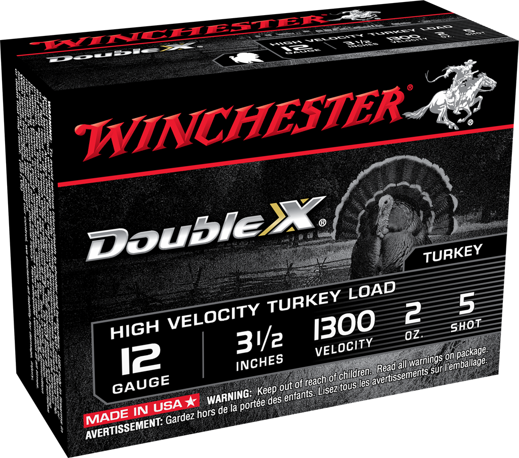 Winchester Double X Turkey Ammunition 12 Gauge 3-1/2" 2 oz #5 Copper Plated Shot Box of 10
