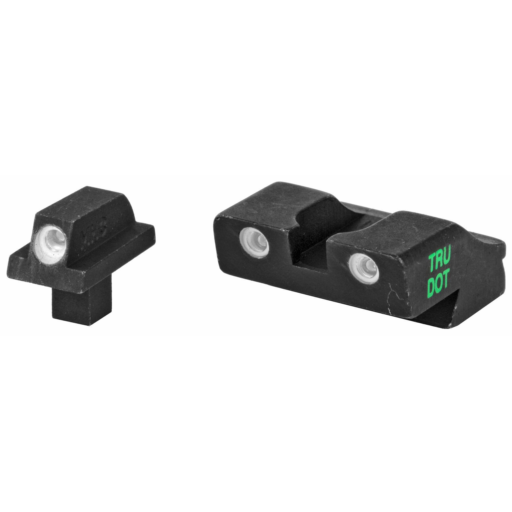 Meprolight Tru-Dot Sight Set 1911 Stake-On Wide Tenon Front and Colt Rear Cut Steel Blue Tritium Green