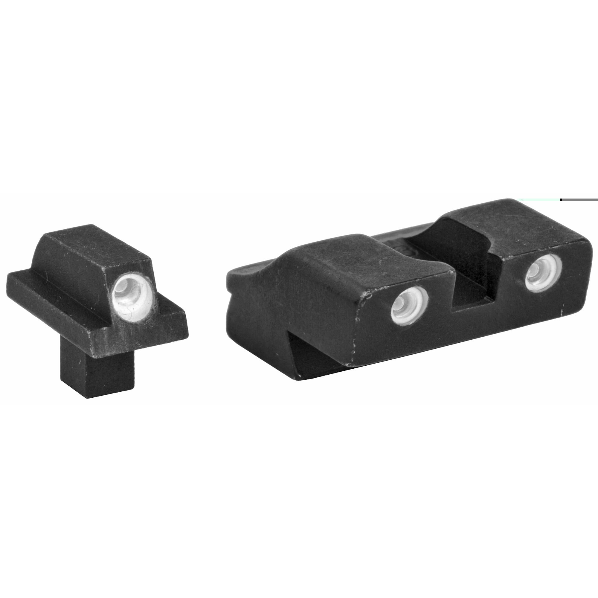 Meprolight Tru-Dot Sight Set 1911 Stake-On Wide Tenon Front and Colt Rear Cut Steel Blue Tritium Green