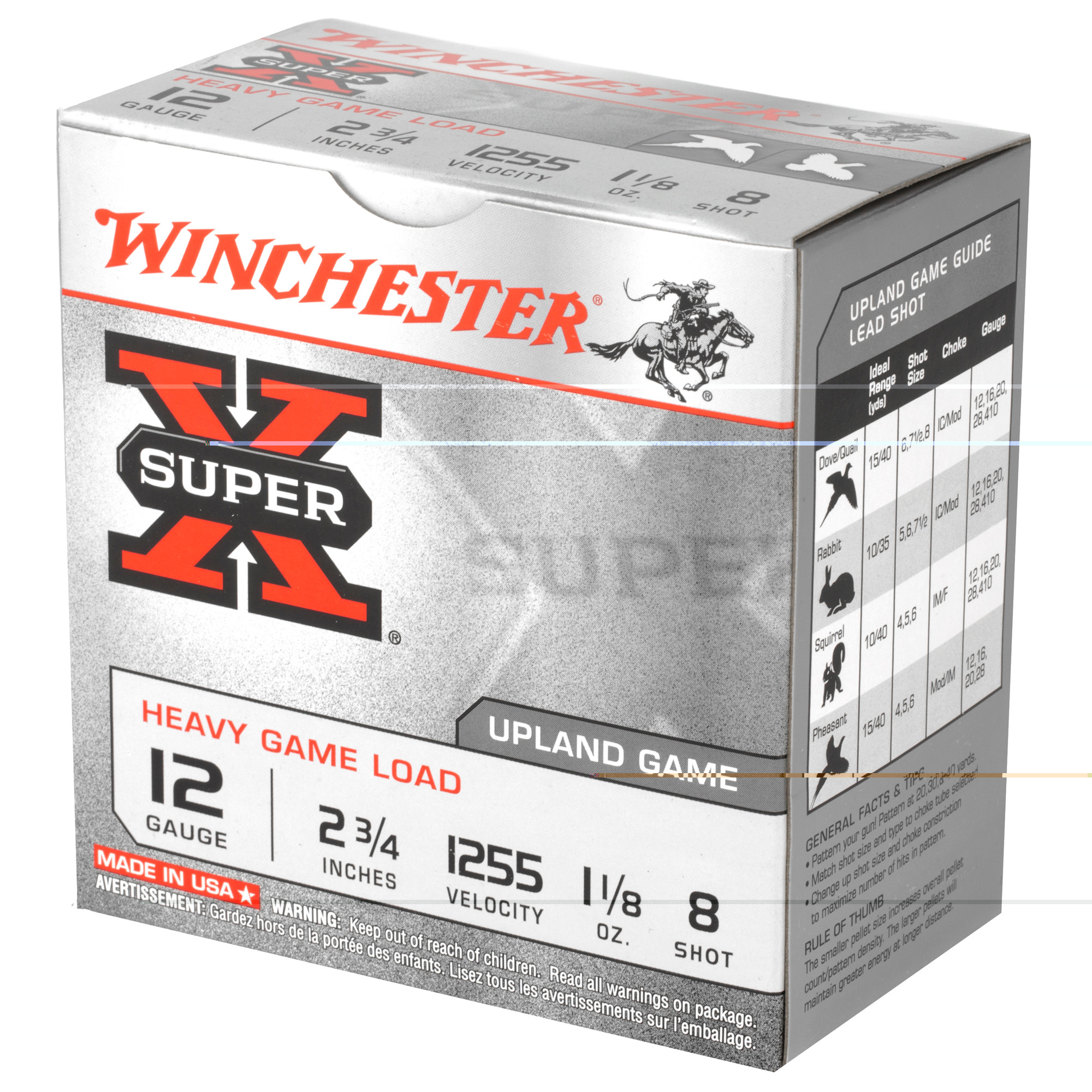 Winchester Super-X Heavy Game Load Ammunition 12 Gauge 2-3/4"