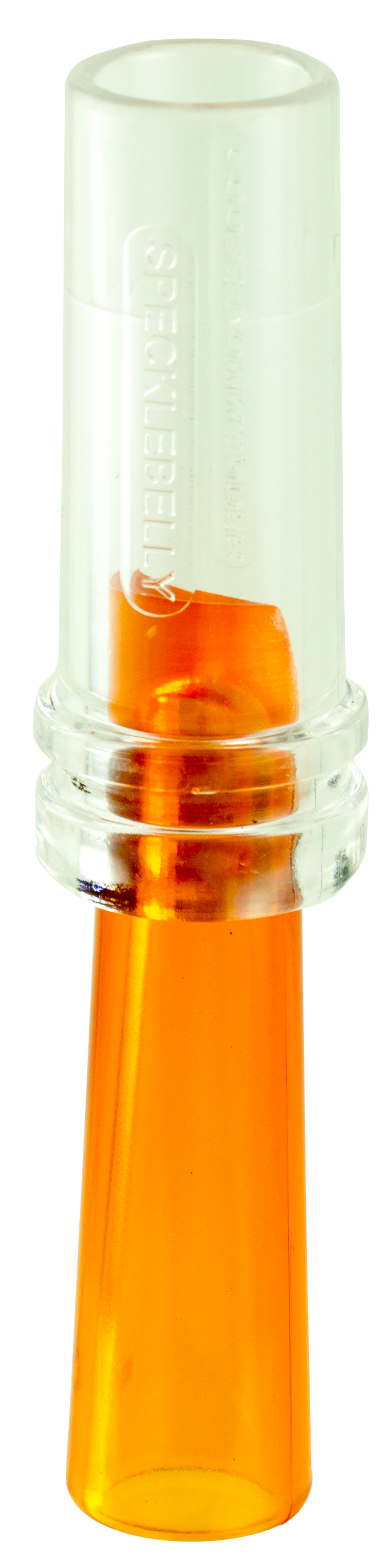 Duck Commander DCSPRCK SpecklebellySingle Reed Specklebelly Sounds Attracts Geese Clear/Orange Acrylic