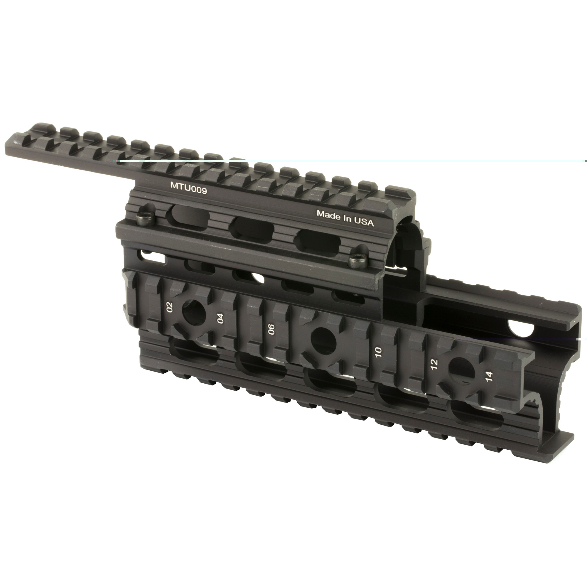 UTG Picatinny-Style Quad-Rail Mount Handguard Romanian AK-47 Matte