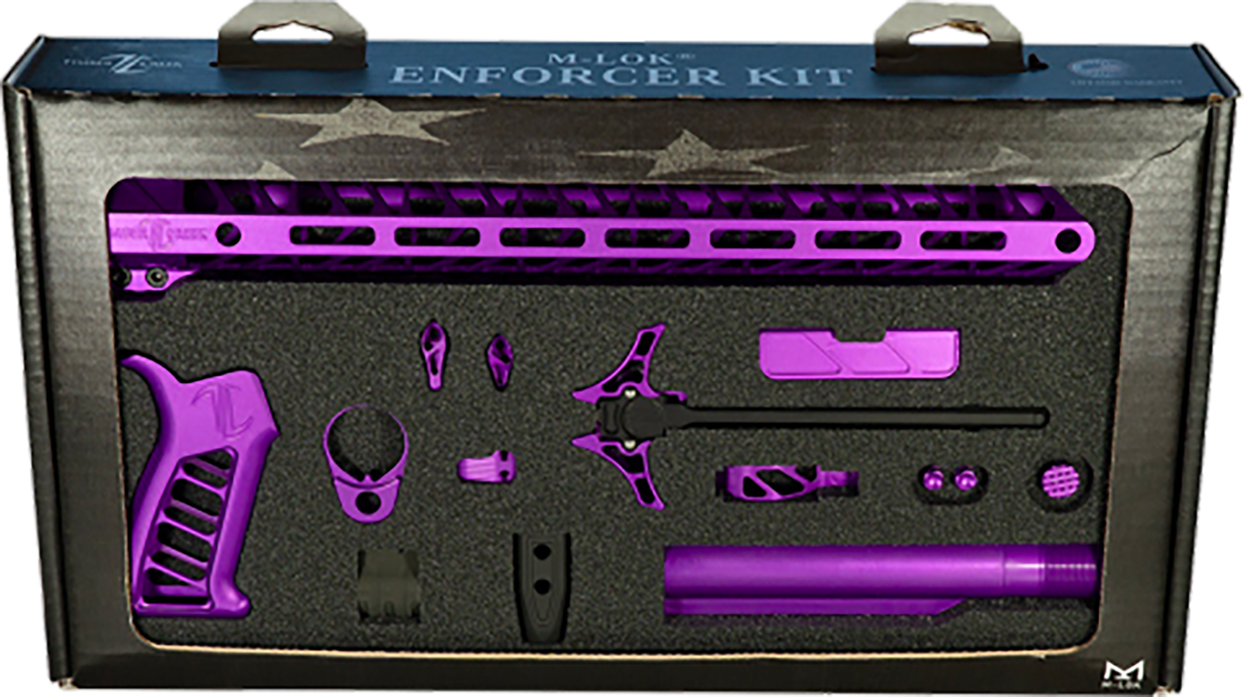 Timber Creek Outdoors TCOEKPPA Enforcer Complete Build Kit Purple Anodized for AR-15