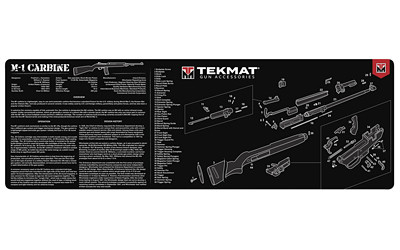 TekMat TEKR36M1CARB M1 Carbine Cleaning Mat Black/White Rubber 36" Long M1 Carbine Parts Diagram