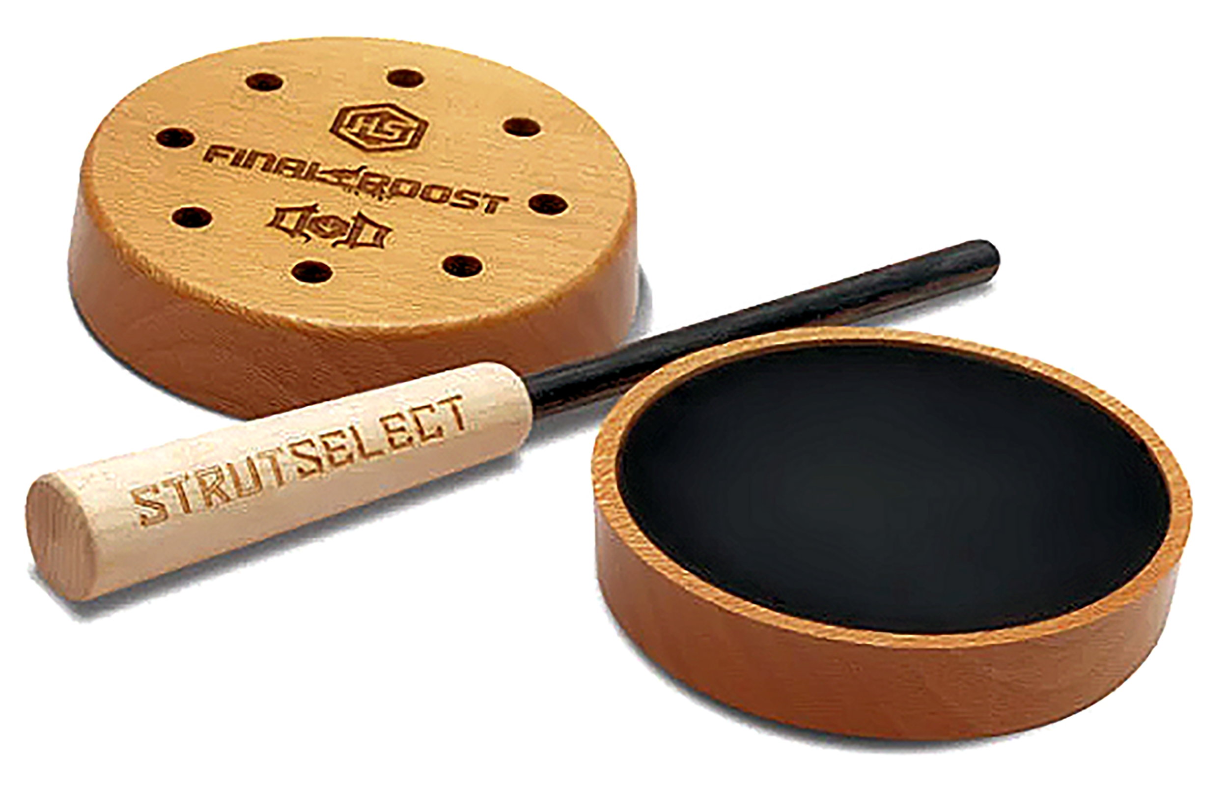 Drury Outdoors DODPC Signature Pot Call Friction Call Attracts Turkeys Natural Aluminum/Wood