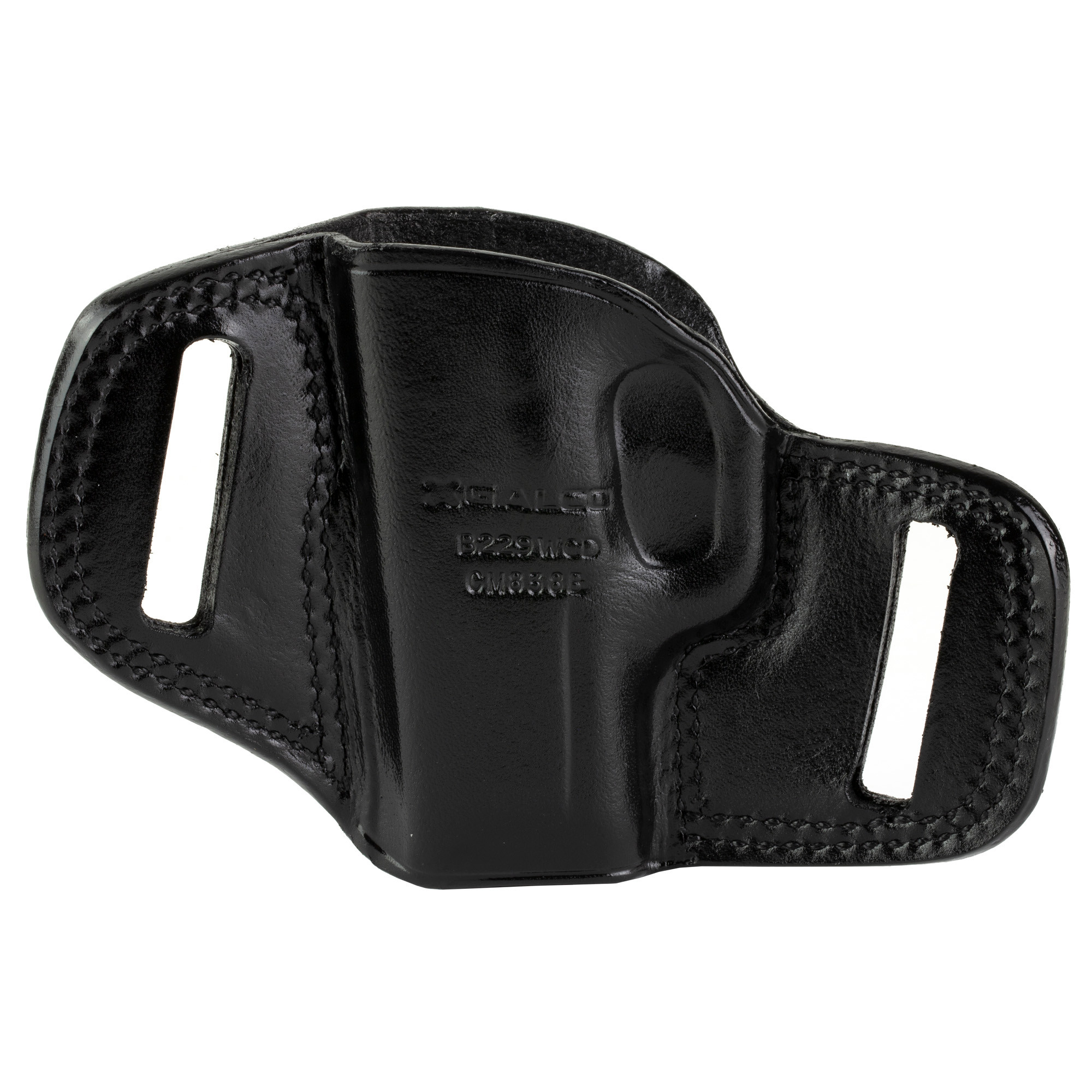 Galco CM838B Combat MasterOWB Black Leather Belt Slide Fits Sig P365 Fits Sig P365 SAS Right Hand