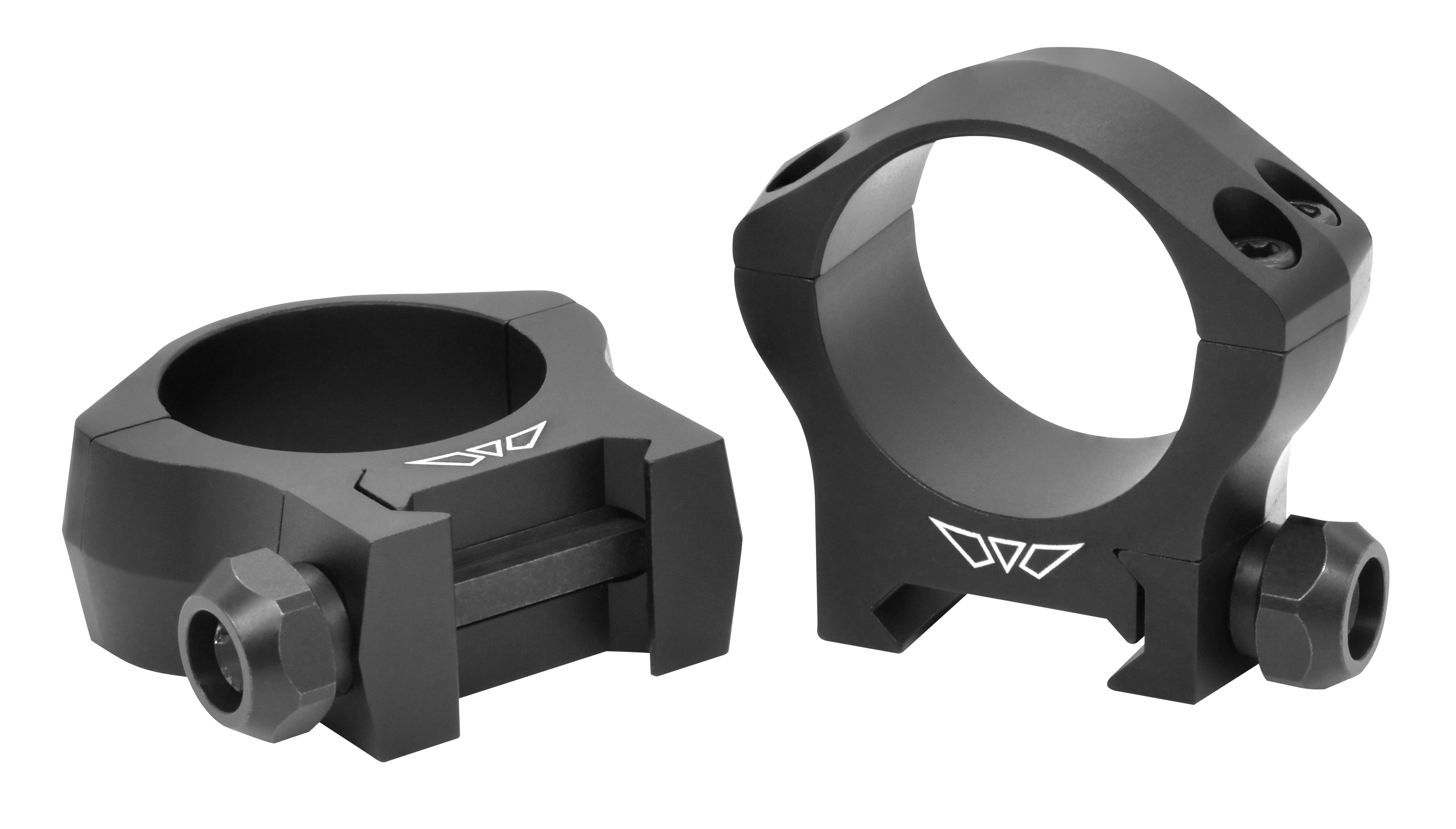 Warne 7213M Mountain Tech Scope Ring Set Fixed For Rifle Picatinny/Weaver Low 30mm Tube Black Anodized Aluminum