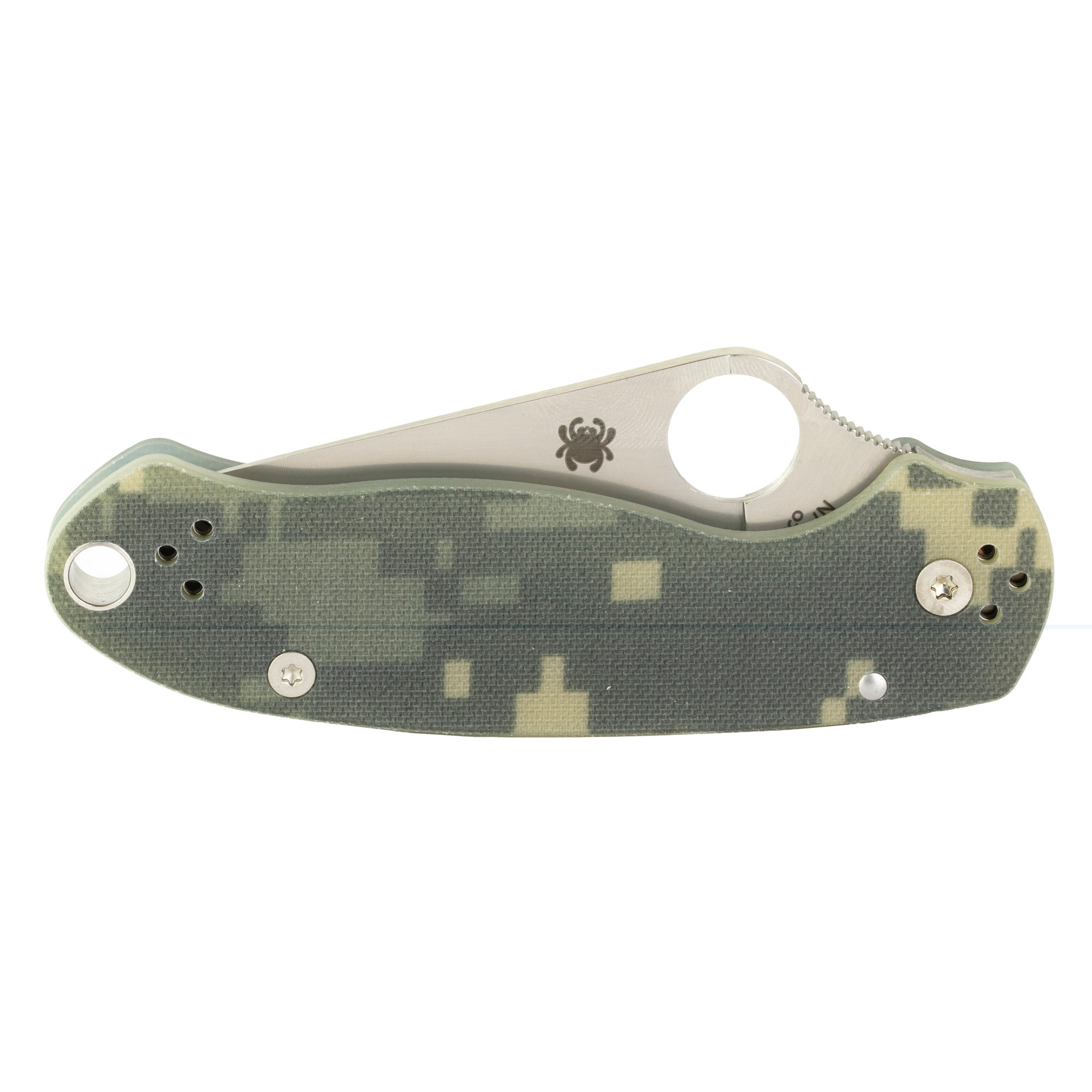 Spyderco PARA3 G10 CAMO PLAINEDGE Spyderco Para3 G10 Camo Plainedge
