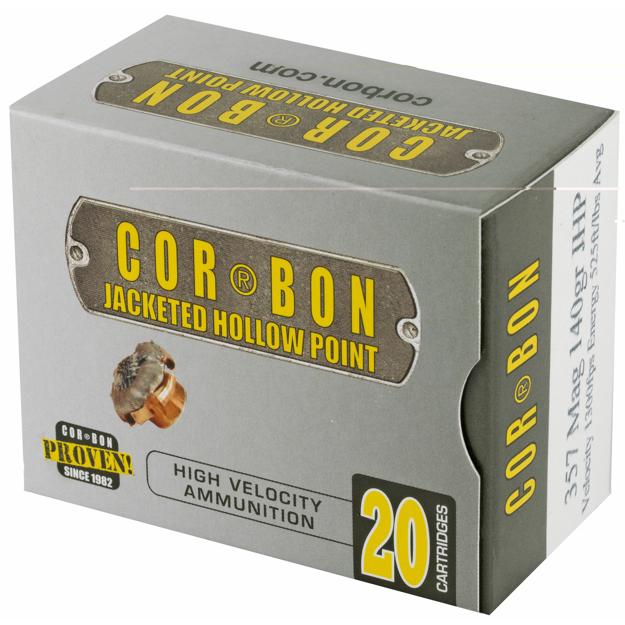 CorBon Self Defense 357MAG 140 Grain Jacketed Hollow Point 20 Round Box 357140