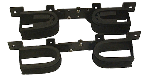 Rugged Gear 10075 Gun Rack Overhead Black Steel Holds 2 Rifle/Shotgun