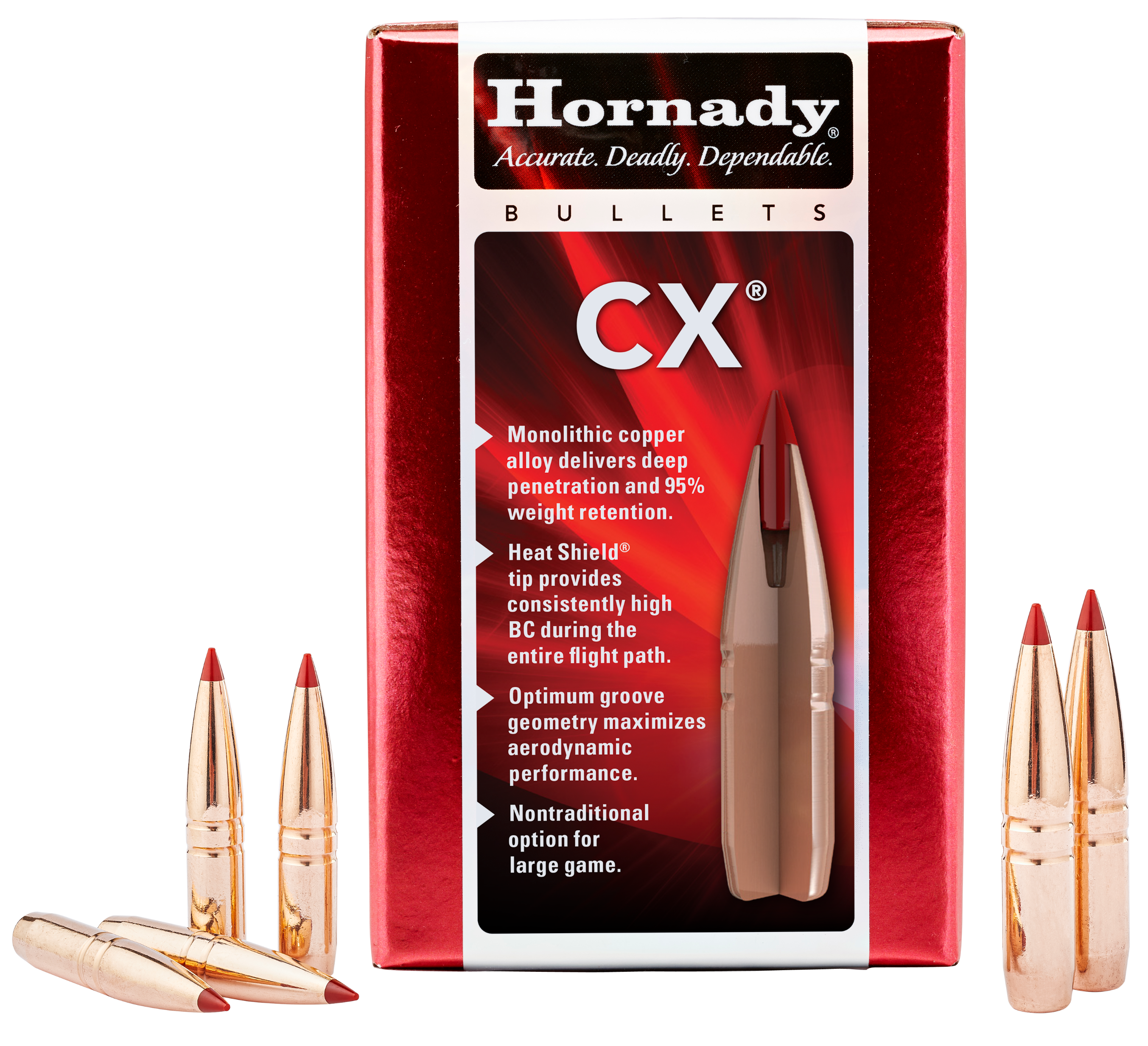 Hornady 282704 CX Hunting 7mm 139 gr Copper Solid