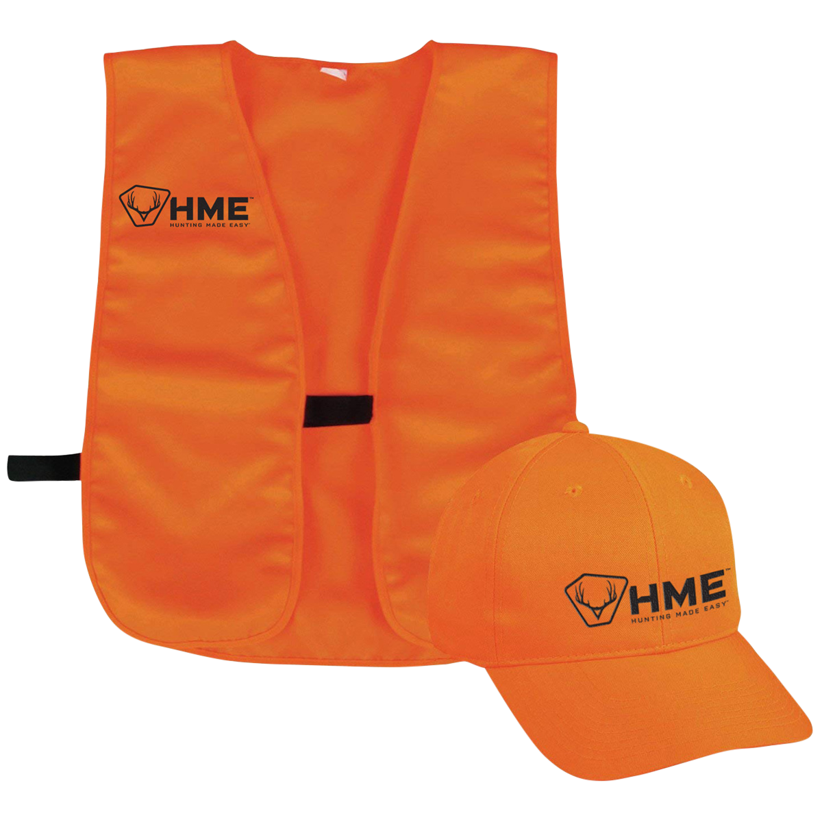 HME HME-SF-VH-OR Vest/Cap Combo One Size Fits Most Orange Polyester