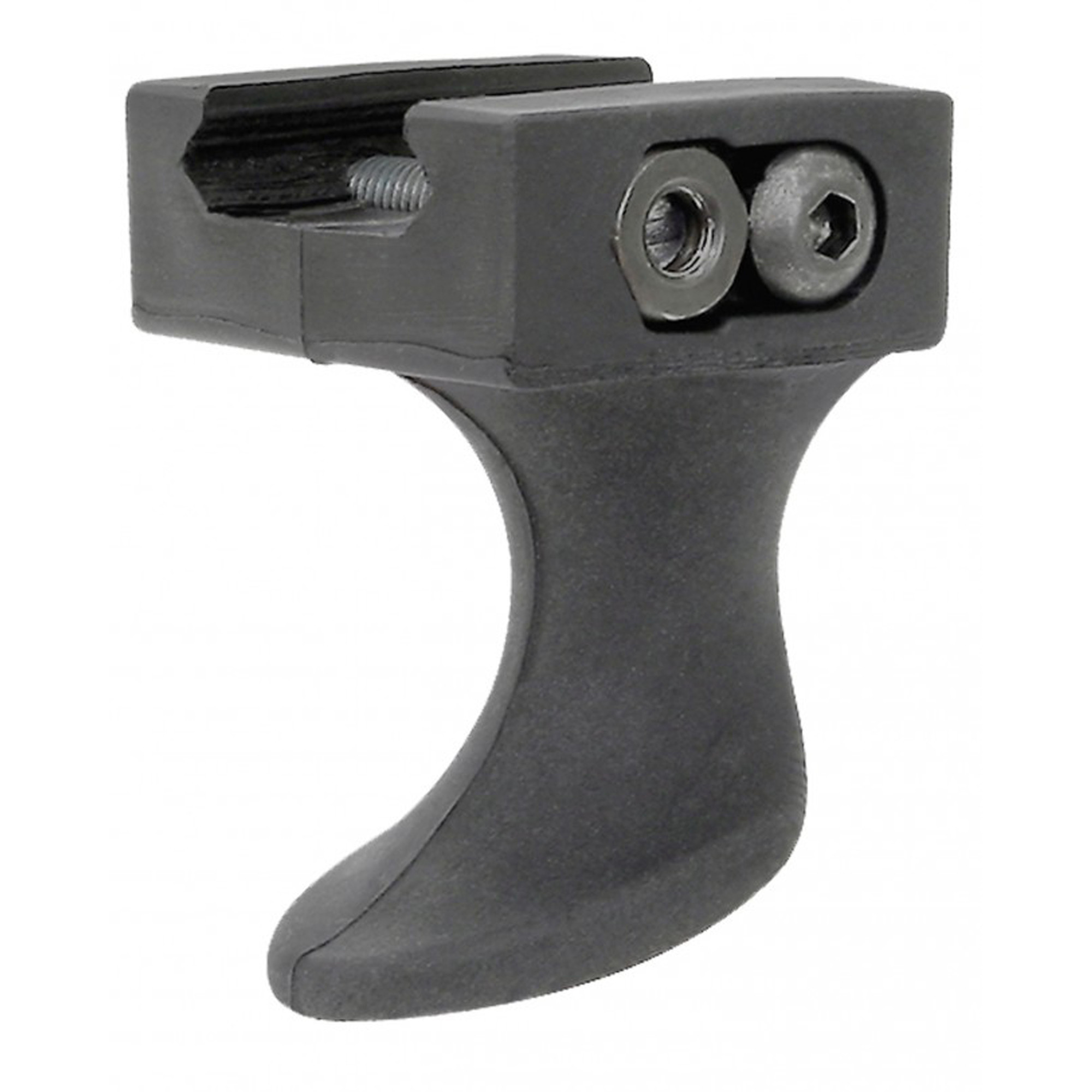 Ergo 4201SSBK SureStop Tactical Rail Hand Stop Made of Polymer With Black Smooth Finish for Picatinny Rail