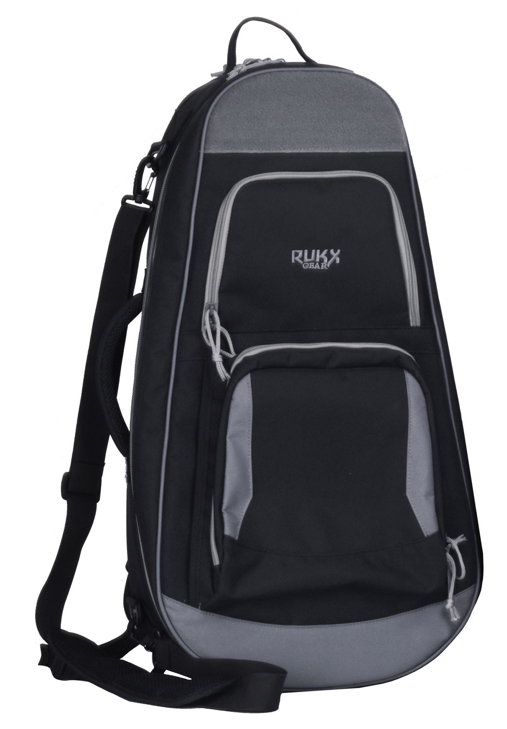Rukx Gear ATICTARPB Discrete AR-Pistol Backpack Water Resistant Black 600D Polyester with Elastic Keeper Strap Ends & Detachable Buckles 13.70" x 4.70" x 25.50" Exterior Dimensions