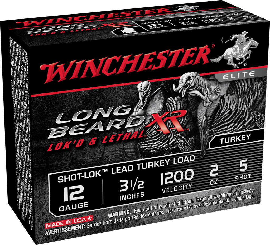 Winchester Ammo STLB12L5 Long Beard XR Shot-Lok 12 Gauge 3.50" 2 oz 1200 fps 5 Shot 10 Bx/10 Cs