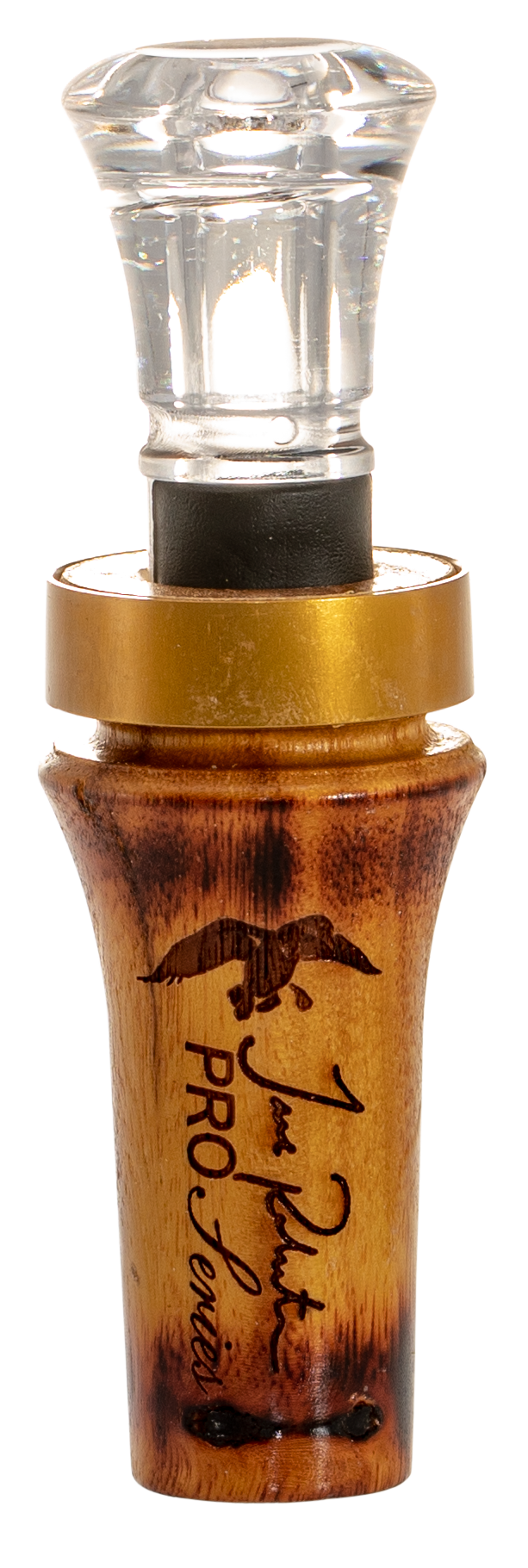 Duck Commander DCPROBH Pro Series Burnt Hedge Open Call Double Reed Mallard Hen Sounds Attracts Ducks Brown Wood