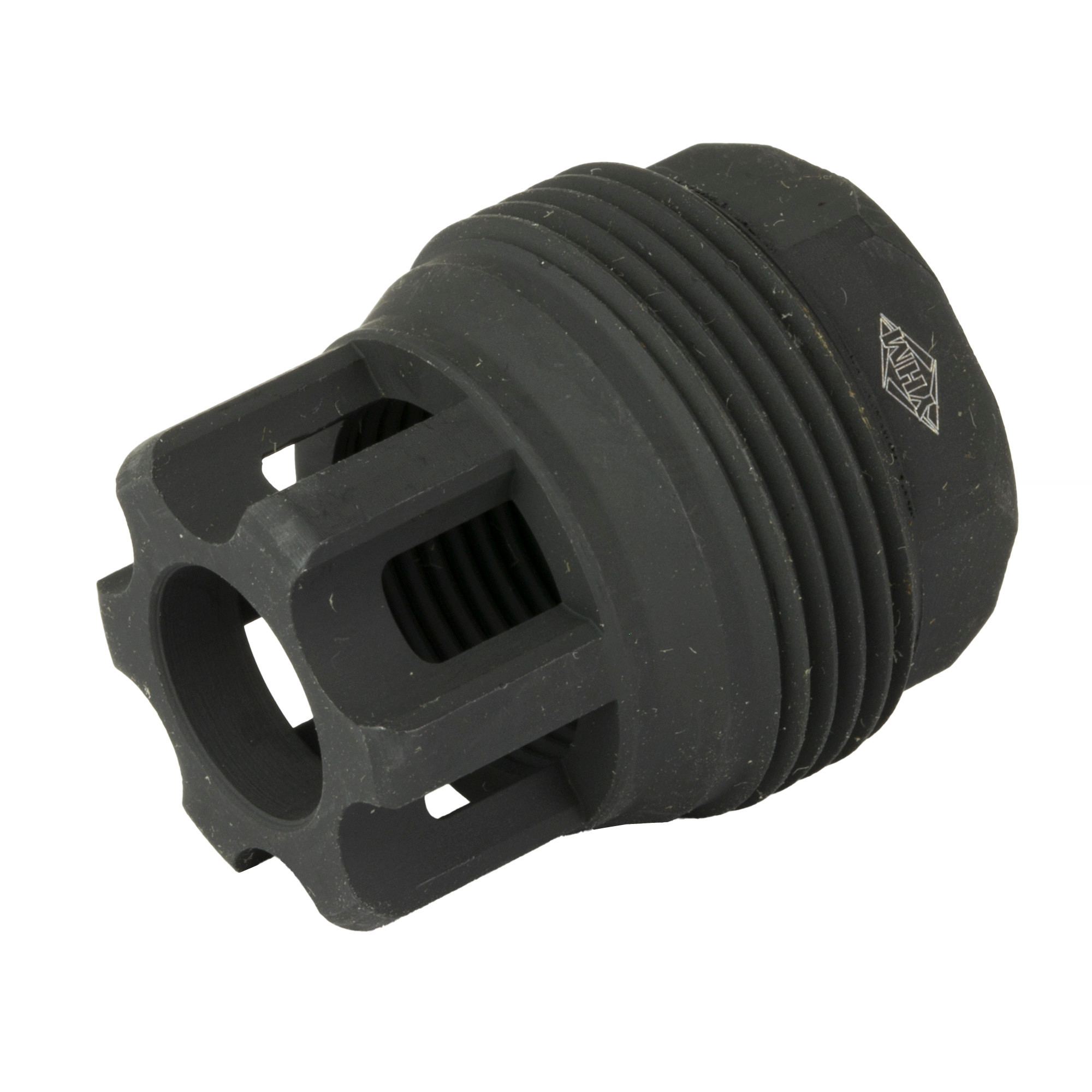 Yankee Hill 4401MB24 sRx QD Mini Muzzle Brake Black Phosphate Steel with 5/8"-24 tpi, 9mm, 1.10" OAL & 9.375" Diameter for sRx Adapters