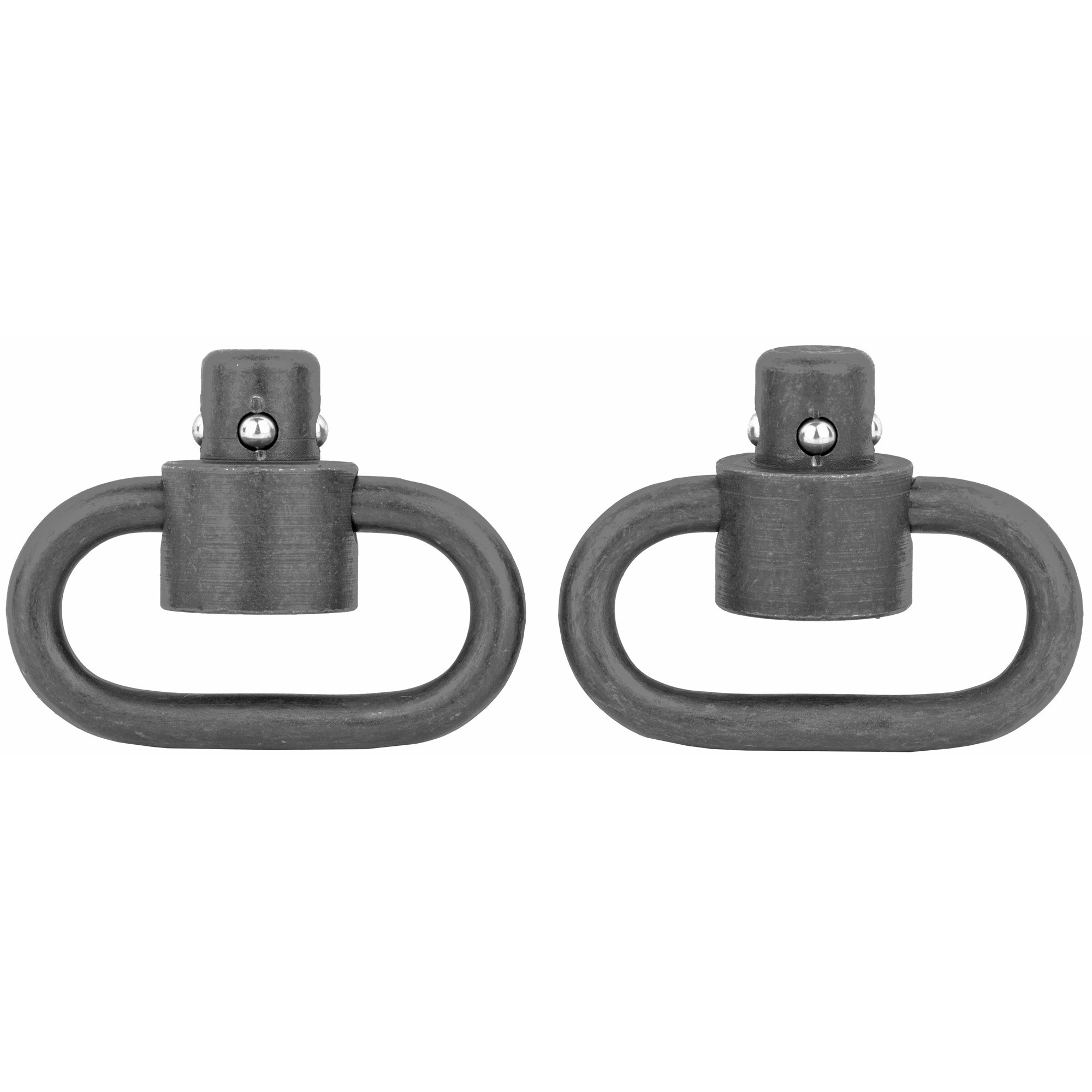GrovTec Low Profile Heavy Duty Push Button Quick Detach Sling Swivel 1-1/4" Steel 2PK