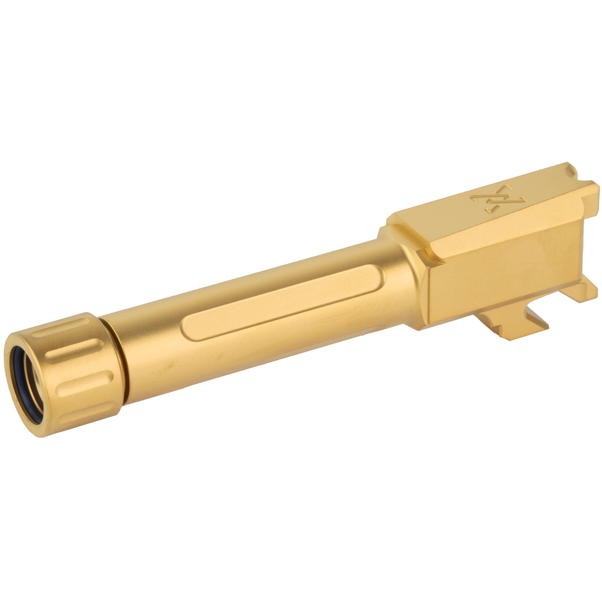 True Precision Barrel, 9mm, Gold Titanium Nitride, Threaded, TP-SHCB-XTG Fits Springfield Armory Hellcat