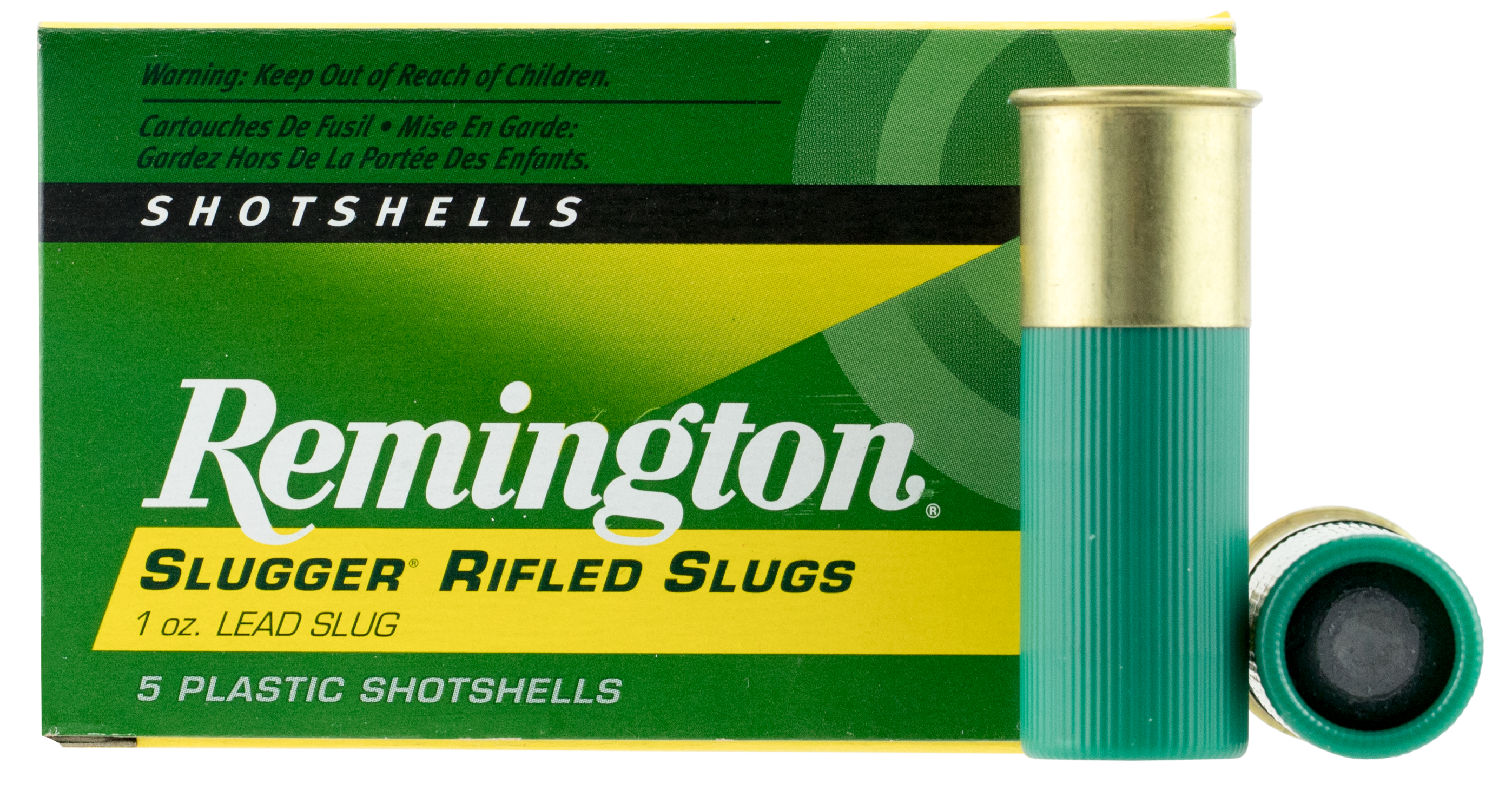 Remington Slugger Ammunition 12 Gauge 2-3/4" 1 oz Rifled Slug Box of 5