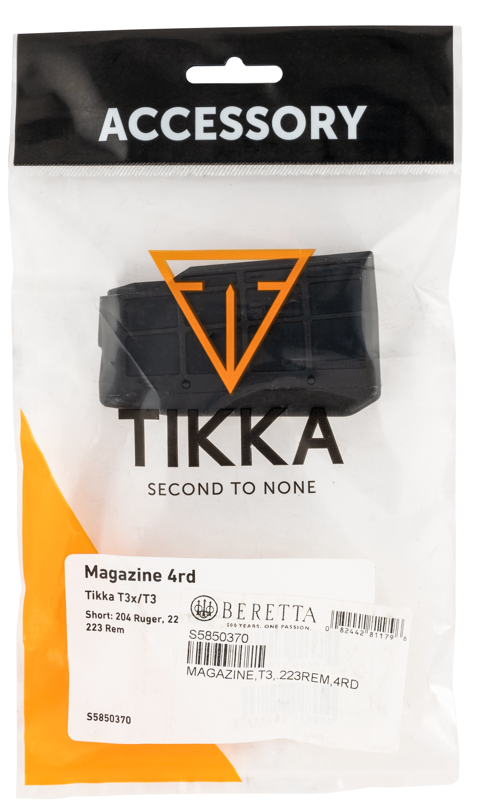 Tikka Magazine Tikka T3 270 Winchester Short Magnum (WSM), 300 Winchester Short Magnum (WSM) 3-Round Polymer Black