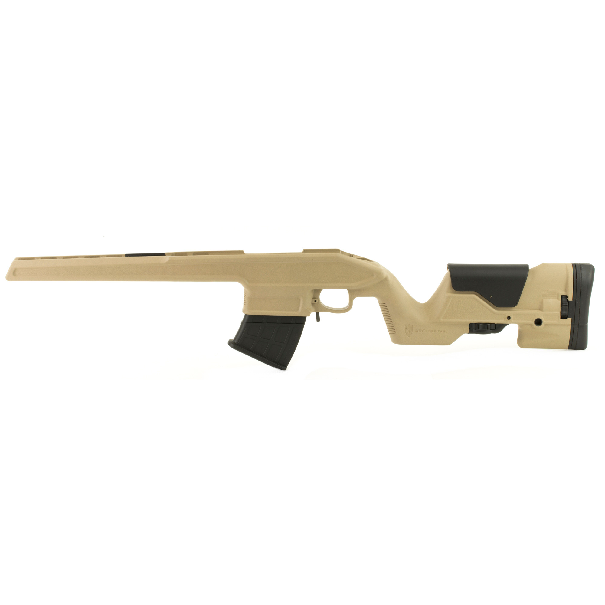 Archangel AA9130DT OPFOR Precision Stock Desert Tan Synthetic Fixed with Adjustable Cheek Riser for Mosin Nagant M1891