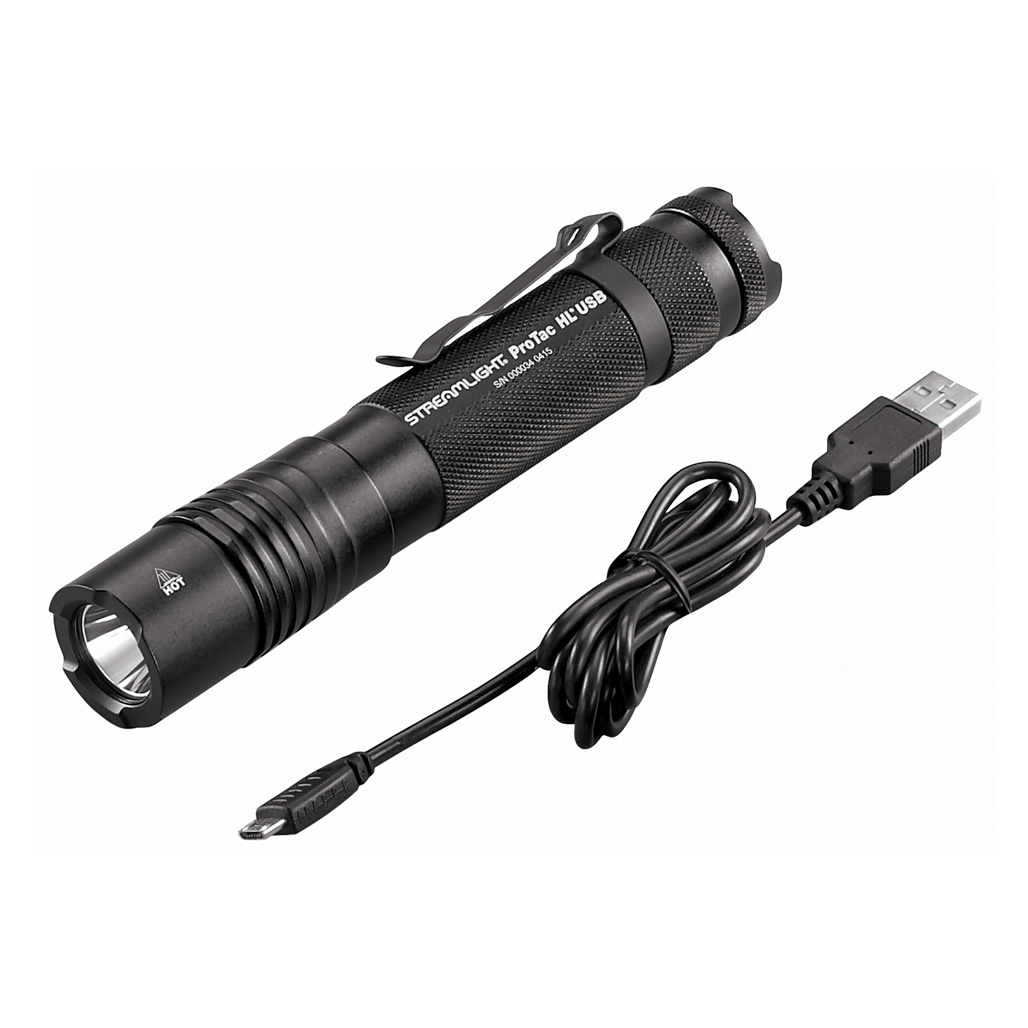 Streamlight ProTac HL USB Flashlight LED with Rechargeable Lithium Ion Battery Aluminum Black