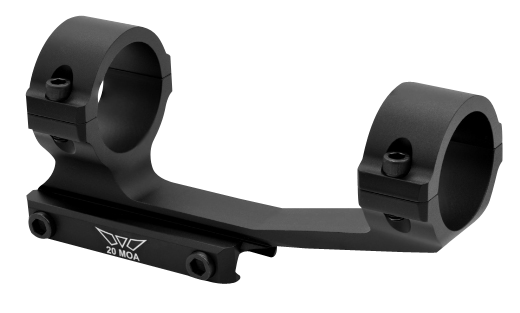 Warne Vapor 1 Piece MSR 30mm Mount Black, Ultra High, 20 MOA