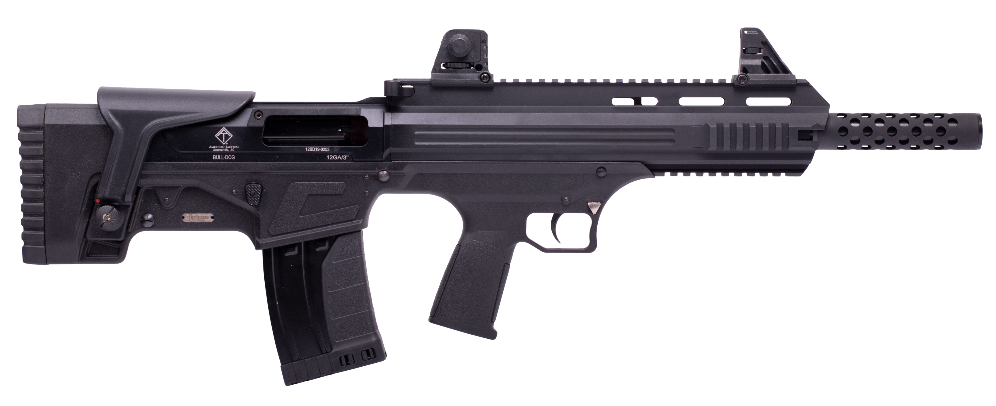 ATI Bulldog SGA 18.5" 5rd 12ga Bullpup Shotgun Black - ATIG12BDB
