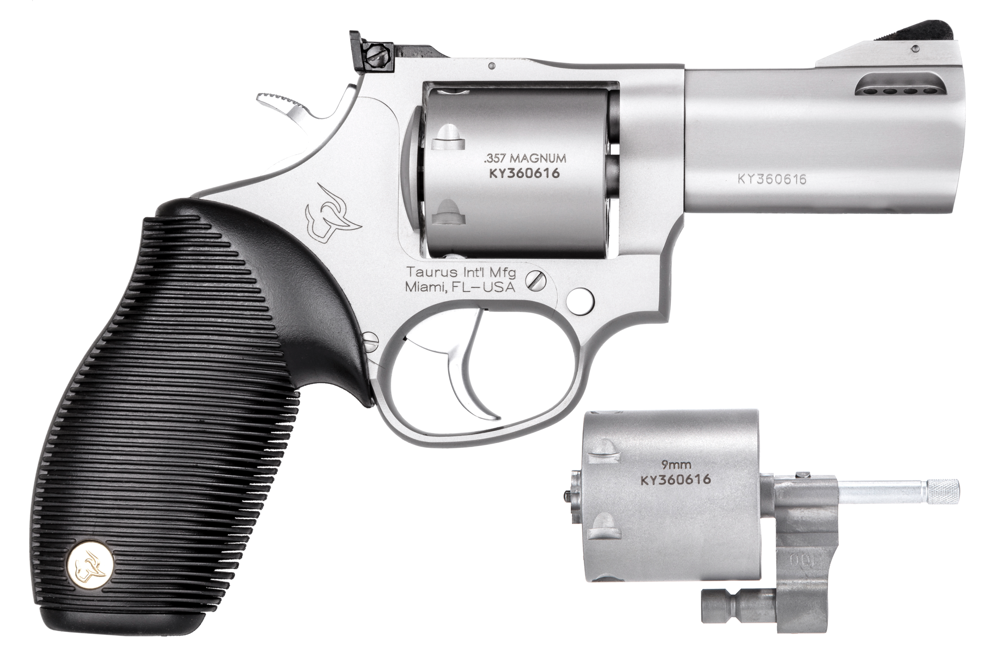Taurus Tracker 692 Medium 3" .357 Mag/38 Spl +P/9mm Revolver Stainless