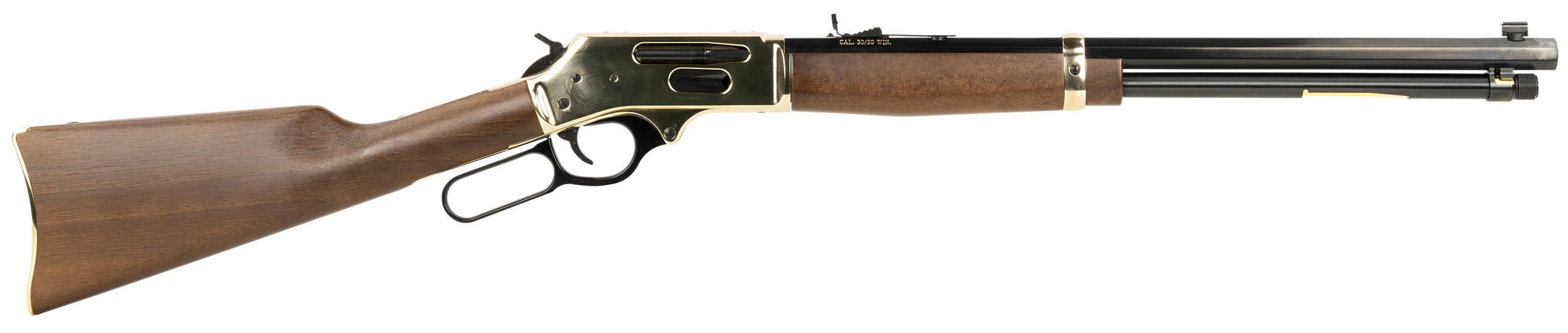 Henry .30-30 Side Gate Lever Action Brass/Walnut - H009BG