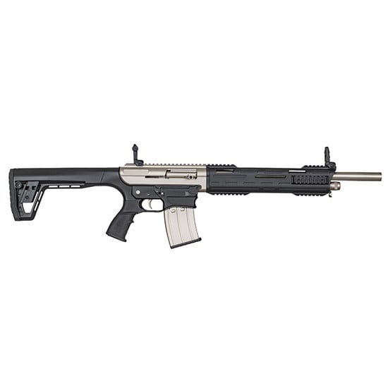 Tokarev TAR 12MP 12ga Shotgun 18.5" Semi-Auto Black & Silver - TAR 12MP