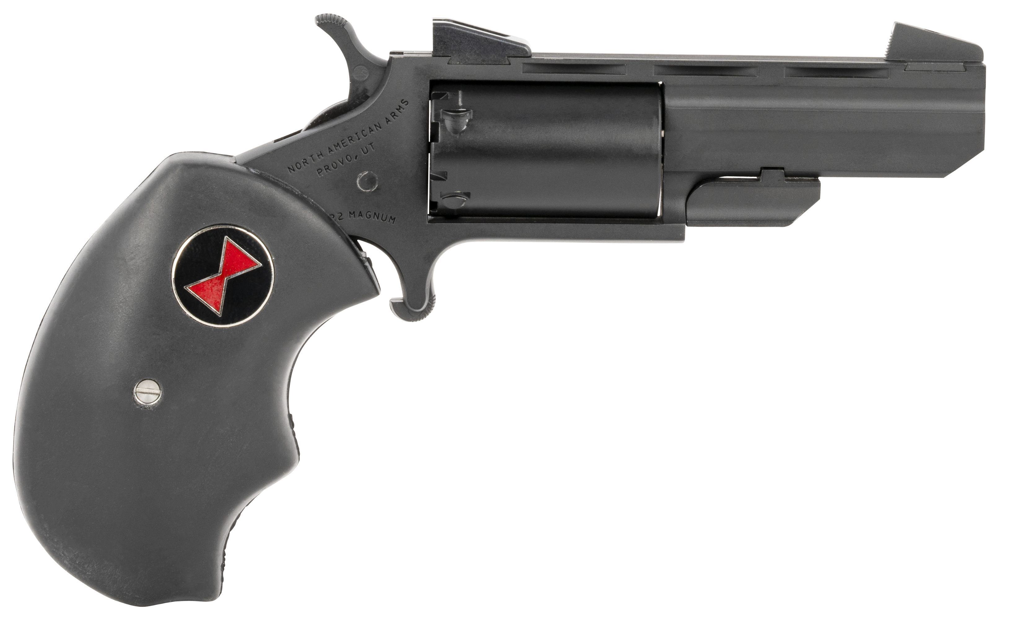 North American Arms Black Widow .22 WMR Revolver 2" Barrel Fixed Sights