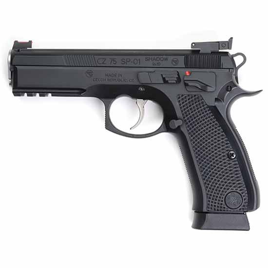 CZ Shadow ACCU 9mm Pistol 4.6" Barrel Adj Fiber Optic Sights Black
