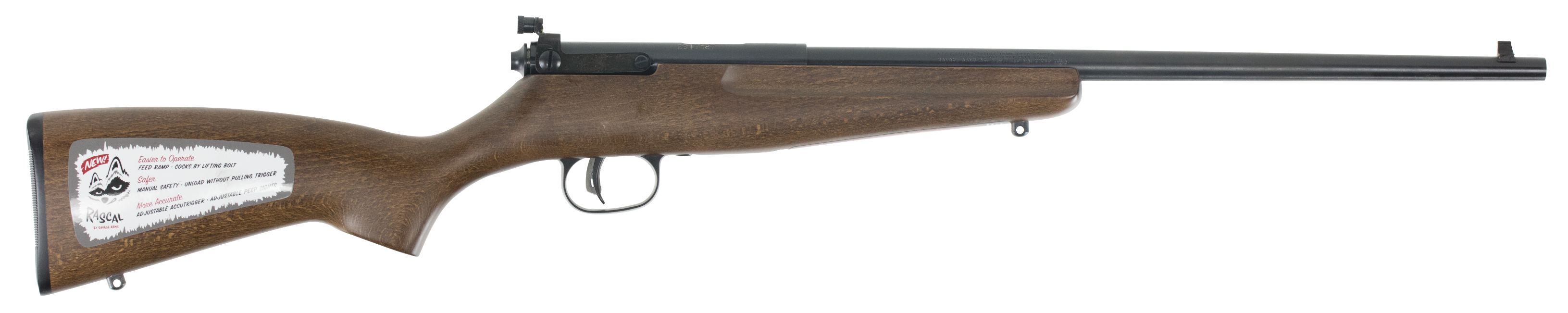 Savage Arms Rascal Hardwood LH 22 LR 16.11 Rd Rimfire Rifle Sporter