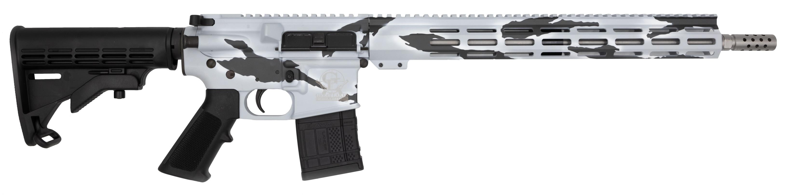 Great Lakes Firearms Ar-15 223Wyl 16 Ss Pursuit Snow Camo 30Rd