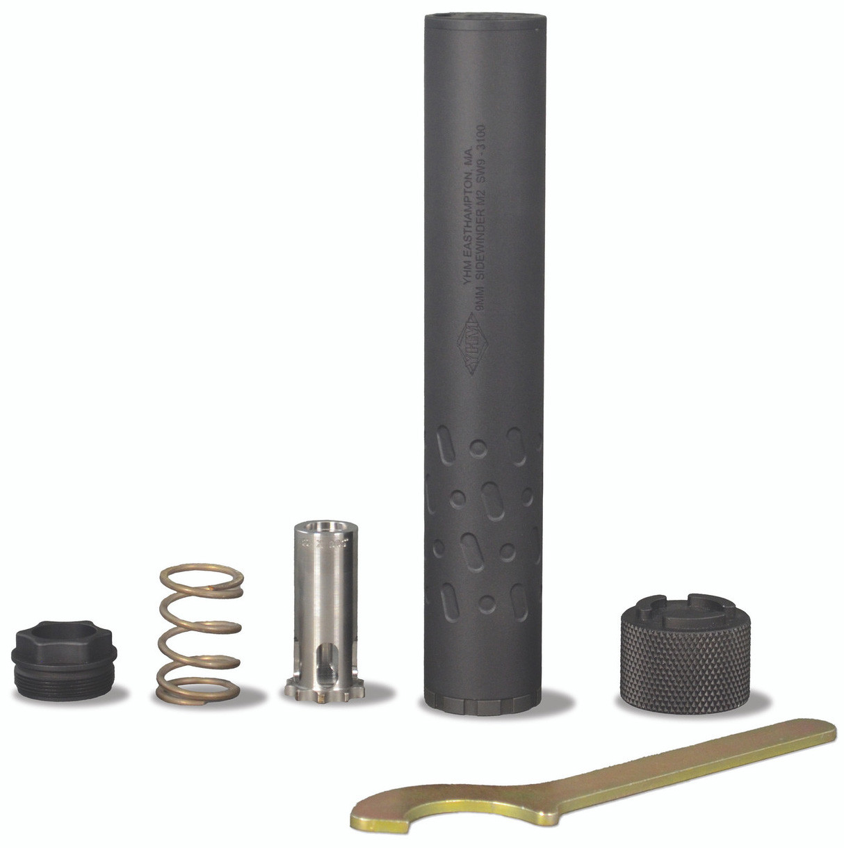 Yankee Hill Machine Sidewinder M2 9Mm Suppressor 1/2-28