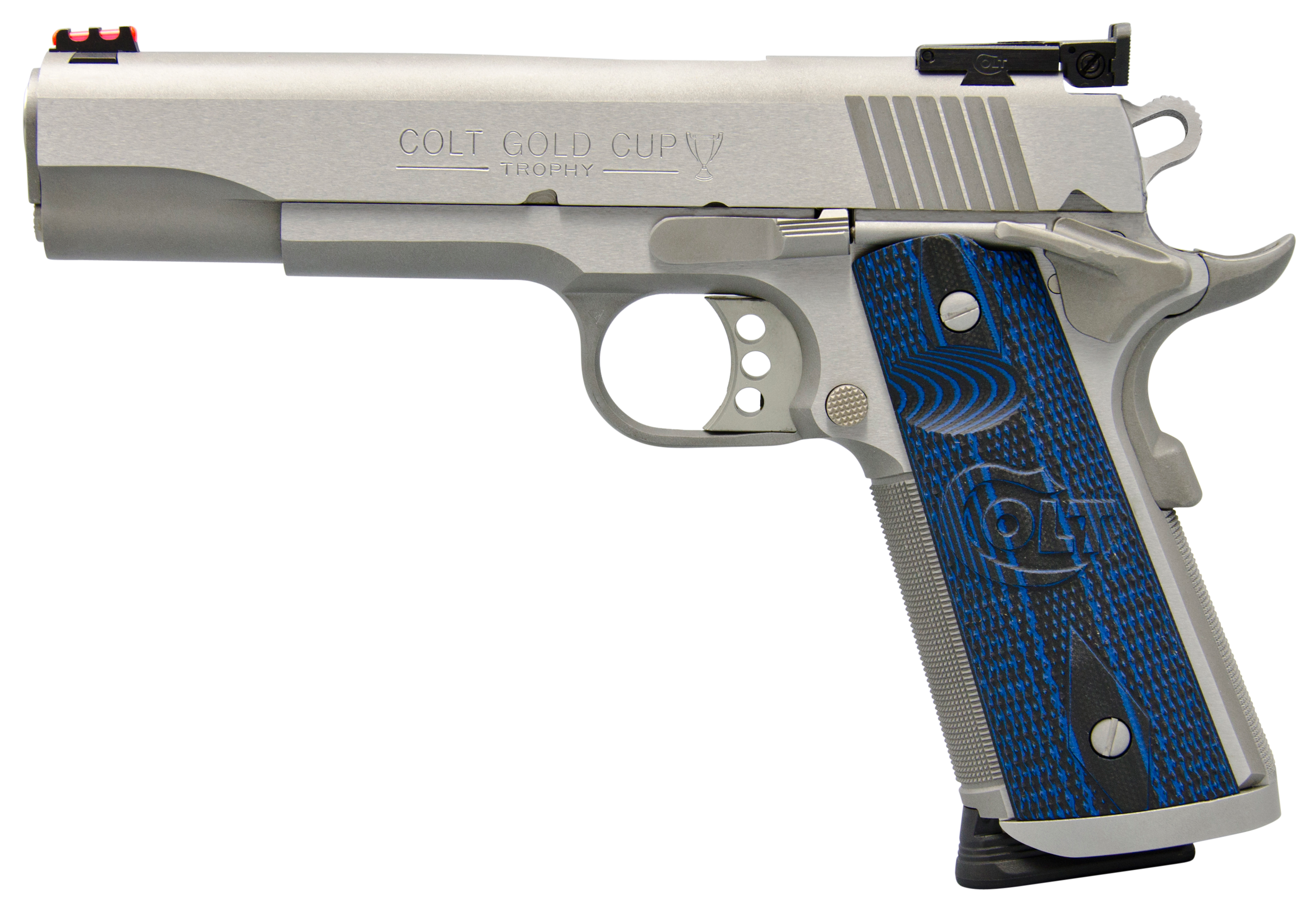 Colt 1911 Gold Cup Trophy 9mm 9+1 Rd Hammer Fired Brushed Stainless