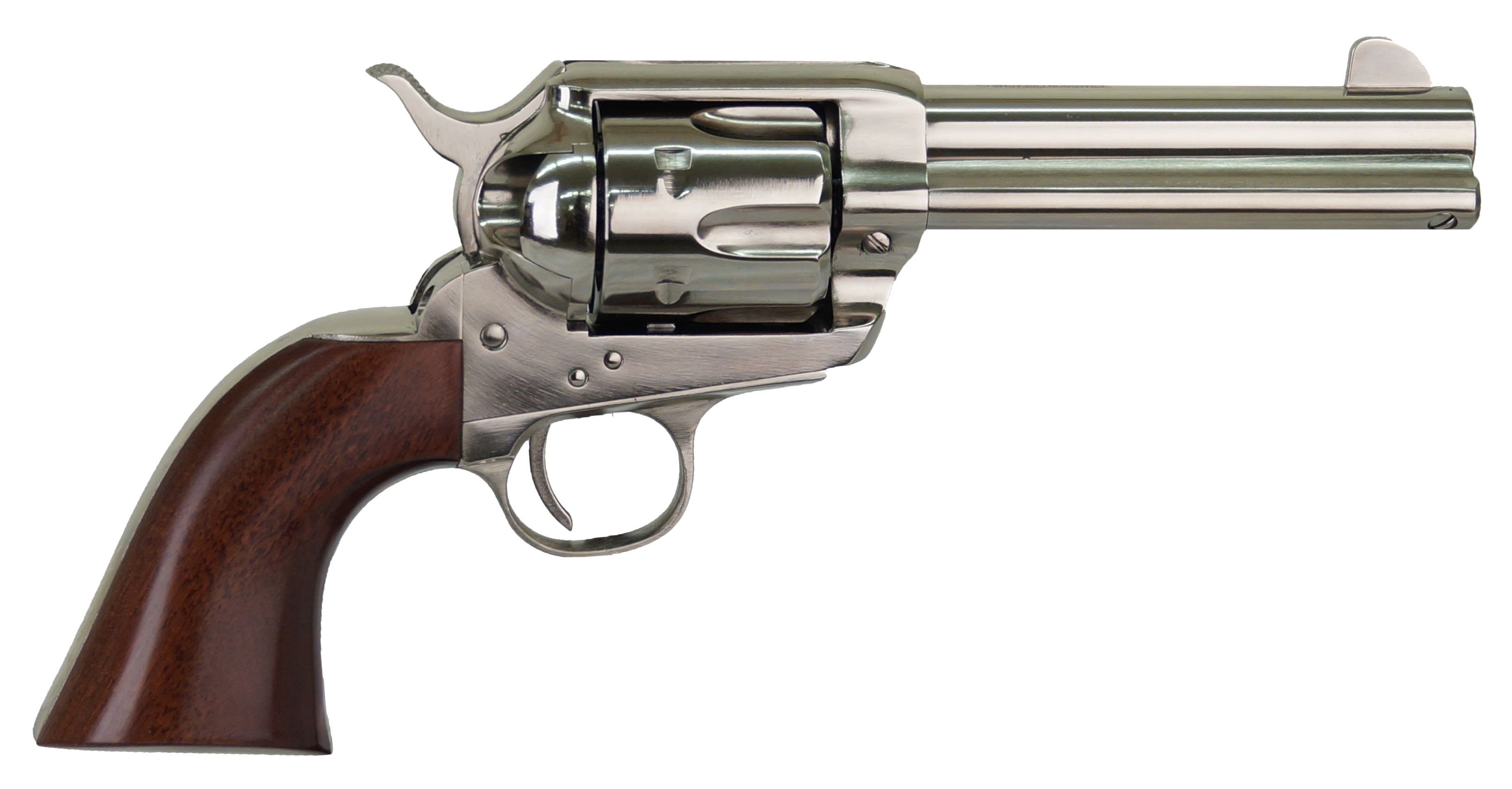 Cimarron Pistolero .38 Special Revolver 4.75" 6rds Nickel - PPP357N