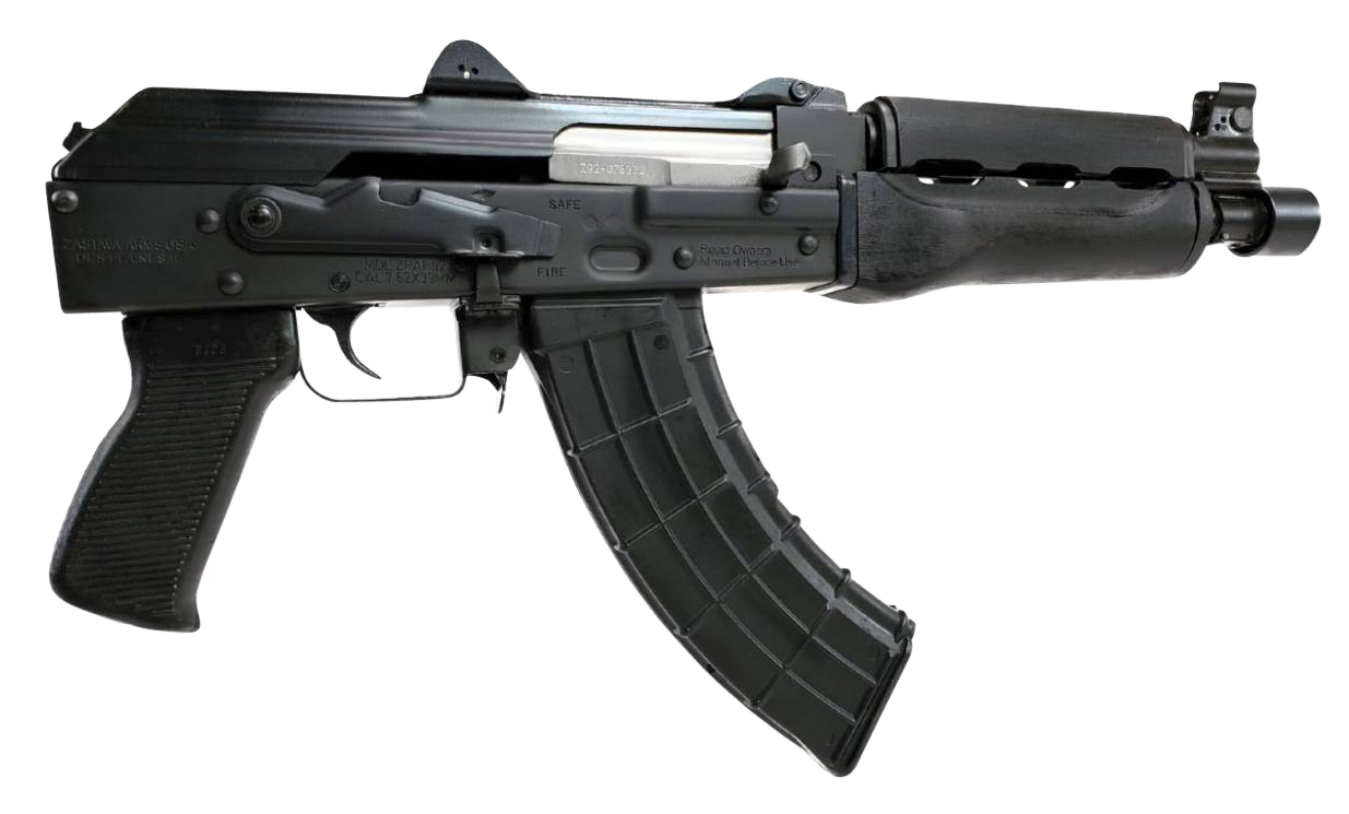 Zastava ZPAP92 30rd 7.62x39 AK Pistol Black Wood - ZP92762M