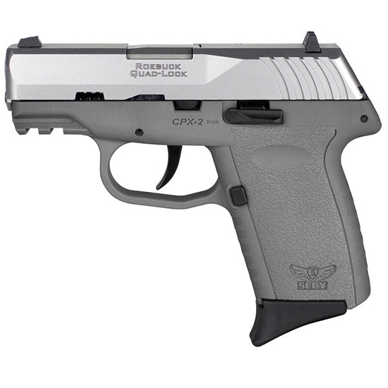 SCCY CPX-2 Gen 3 9mm 3.1" 10rd Silver/Grey - CPX-2TTSGG3