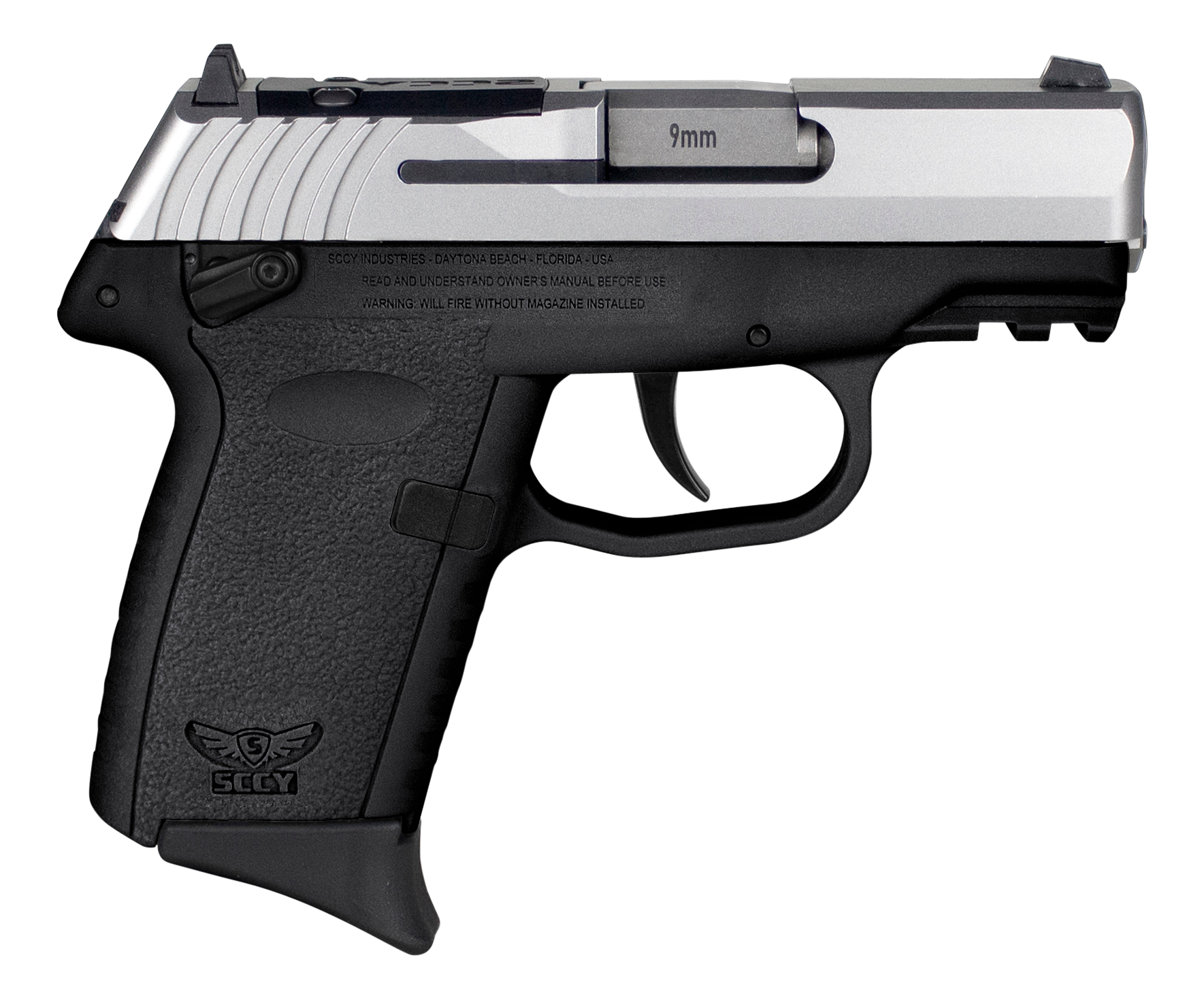SCCY CPX-1 Gen 3 9mm Pistol 3.1" 10rd Black/SS - SCCYCPX1TTBKRDRG3