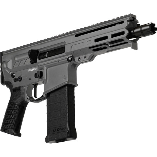 CMMG Dissent MK4 5.7x28mm 6.50" 32rds Tungsten Gray Cerakote - 54AA847-TNG