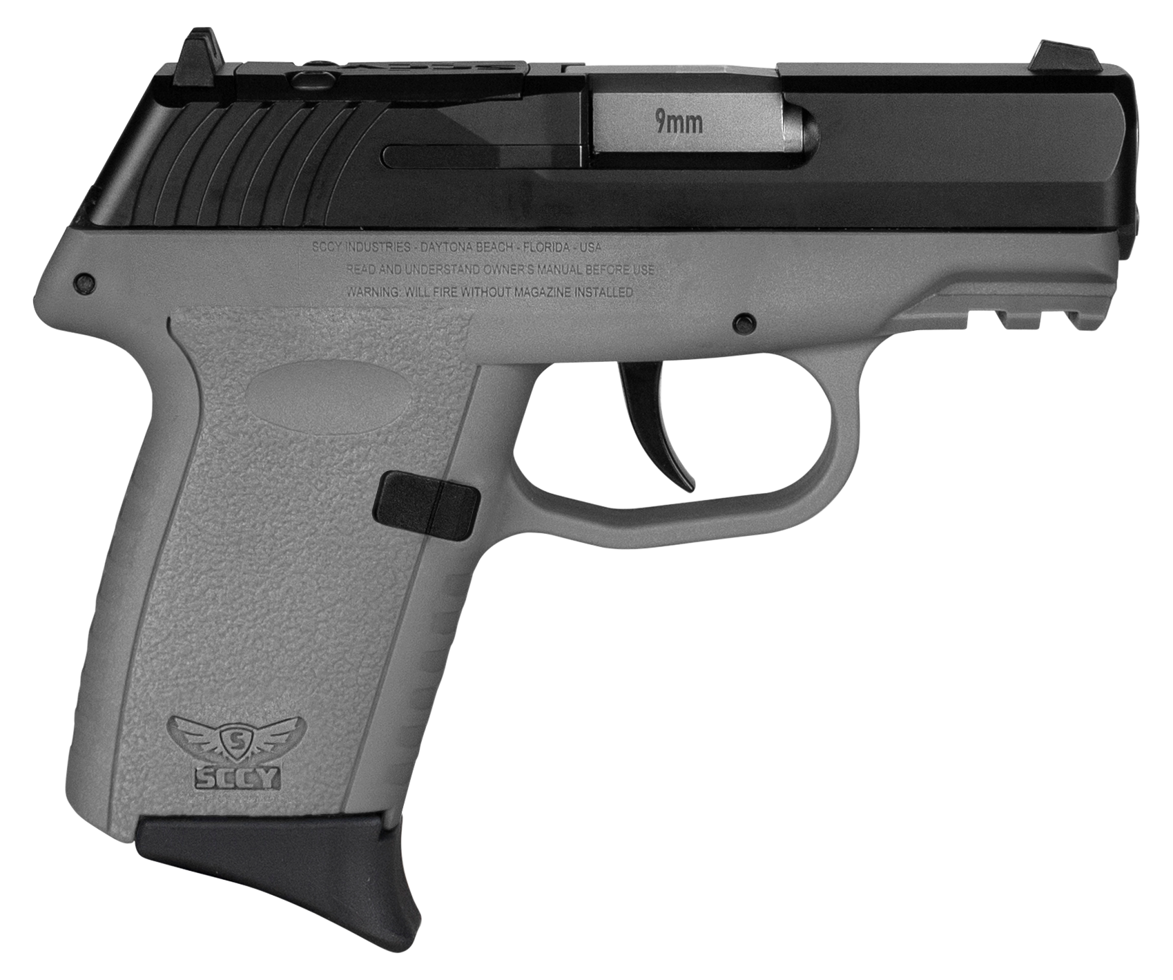 SCCY CPX-2 Gen 3 9mm 3.1" 10rd Black/Grey - CPX-2CBSGRDRG3