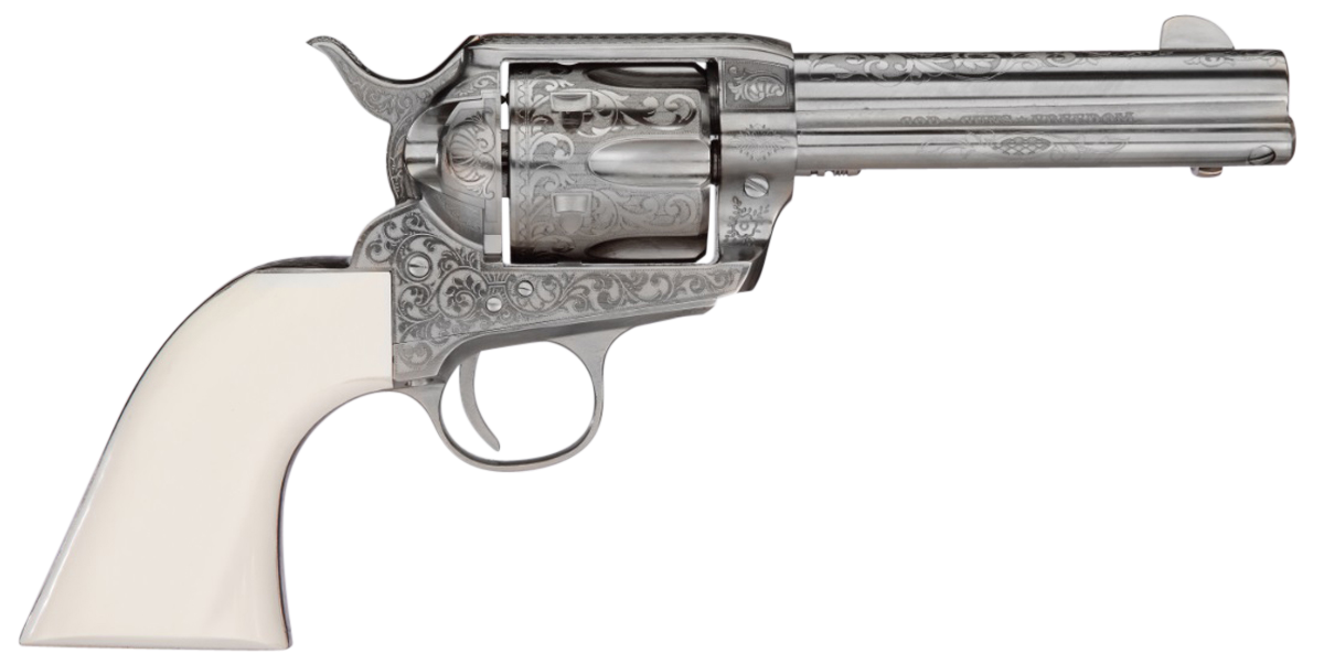 Taylors & Company Outlaw Legacy .357 Mag Revolver Nickel Engraved - OG1403