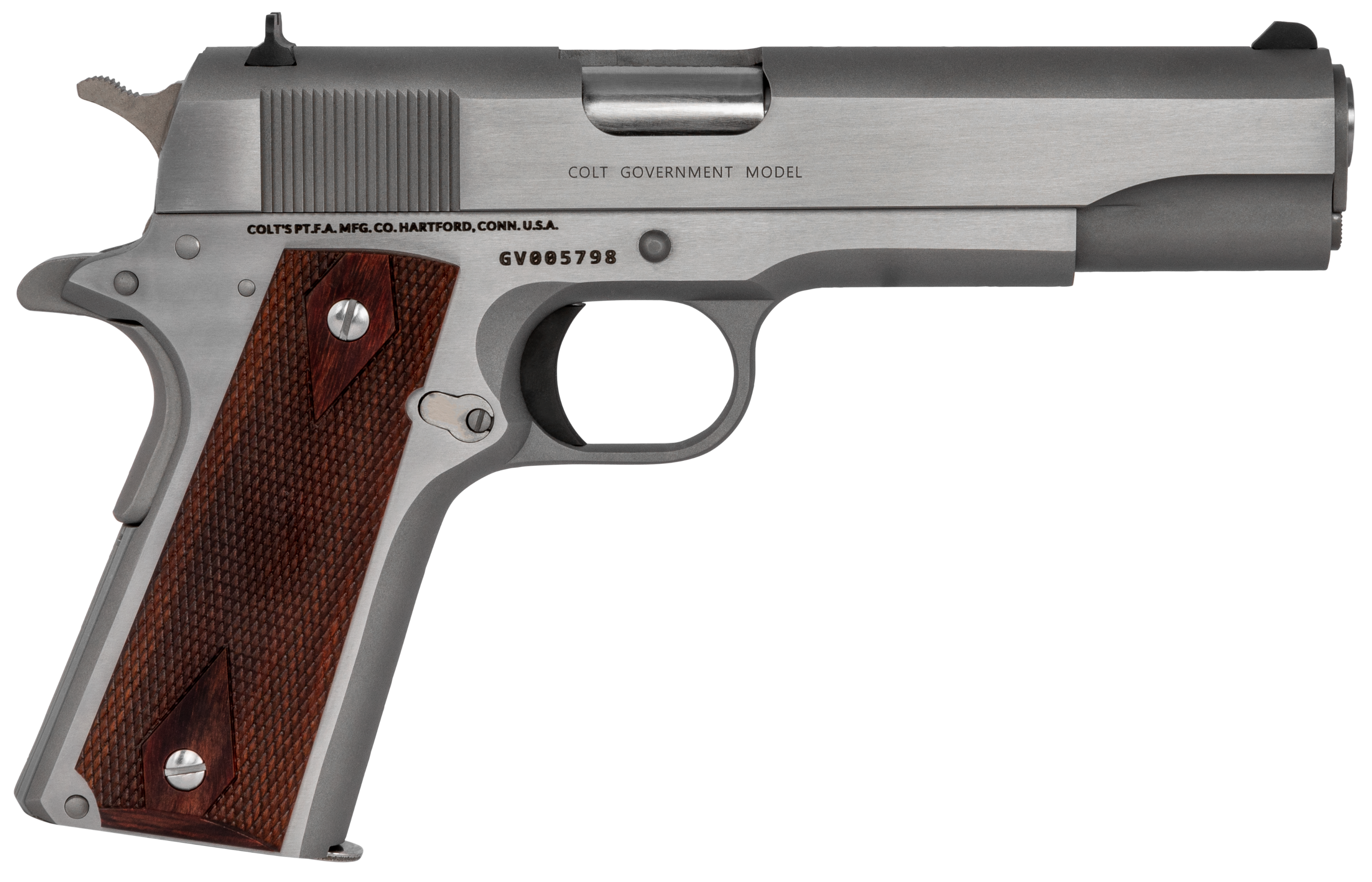 Colt 1911 Government Model .45 ACP Pistol Stainless - O1911CSS