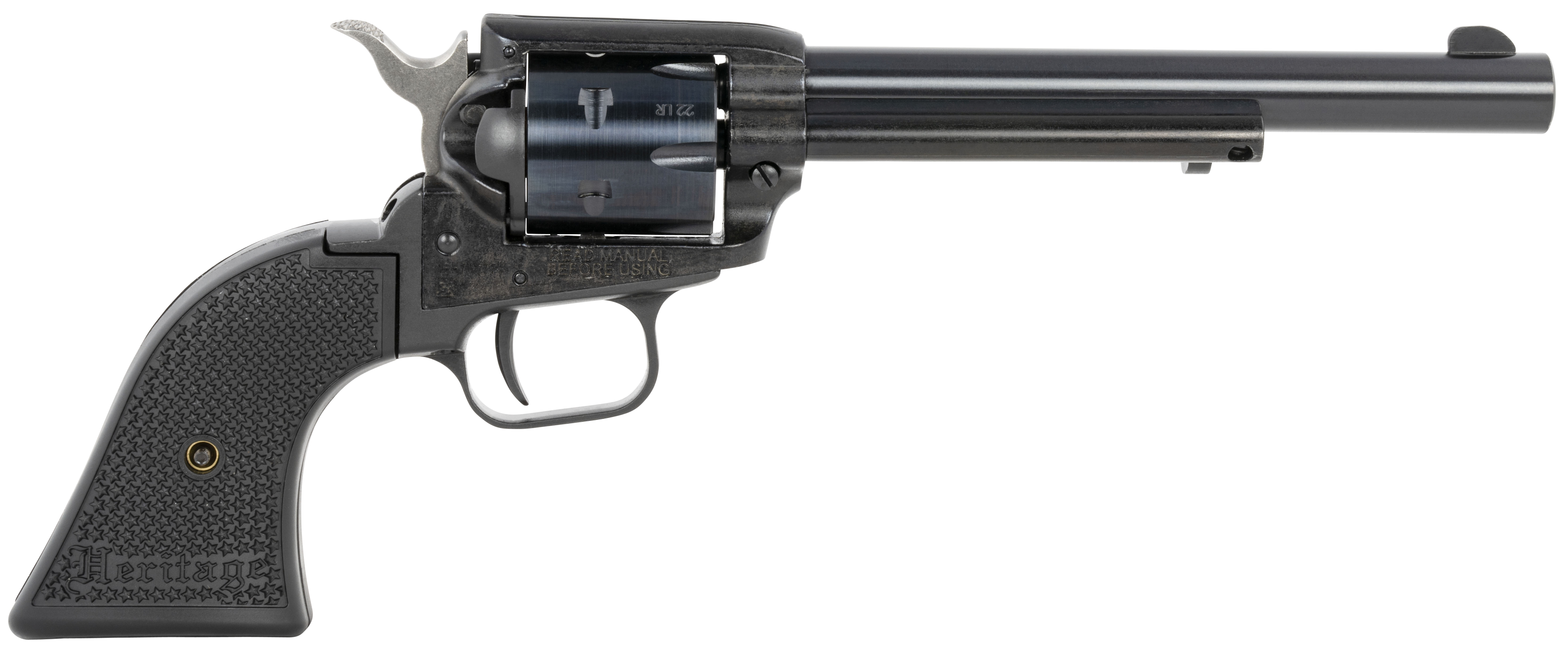 Heritage Rough Rider .22LR 6" 6rd Revolver Black - RR22B6PG