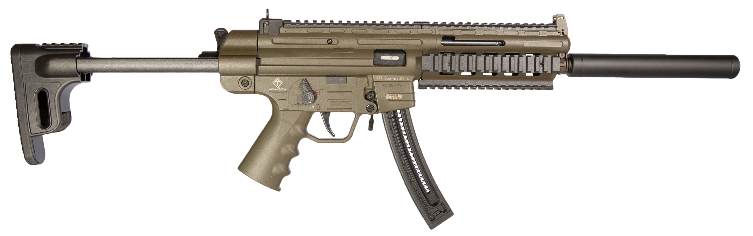 ATI GSG-16 .22lr AR-15 Carbine Green - 219GERGGSG1622G