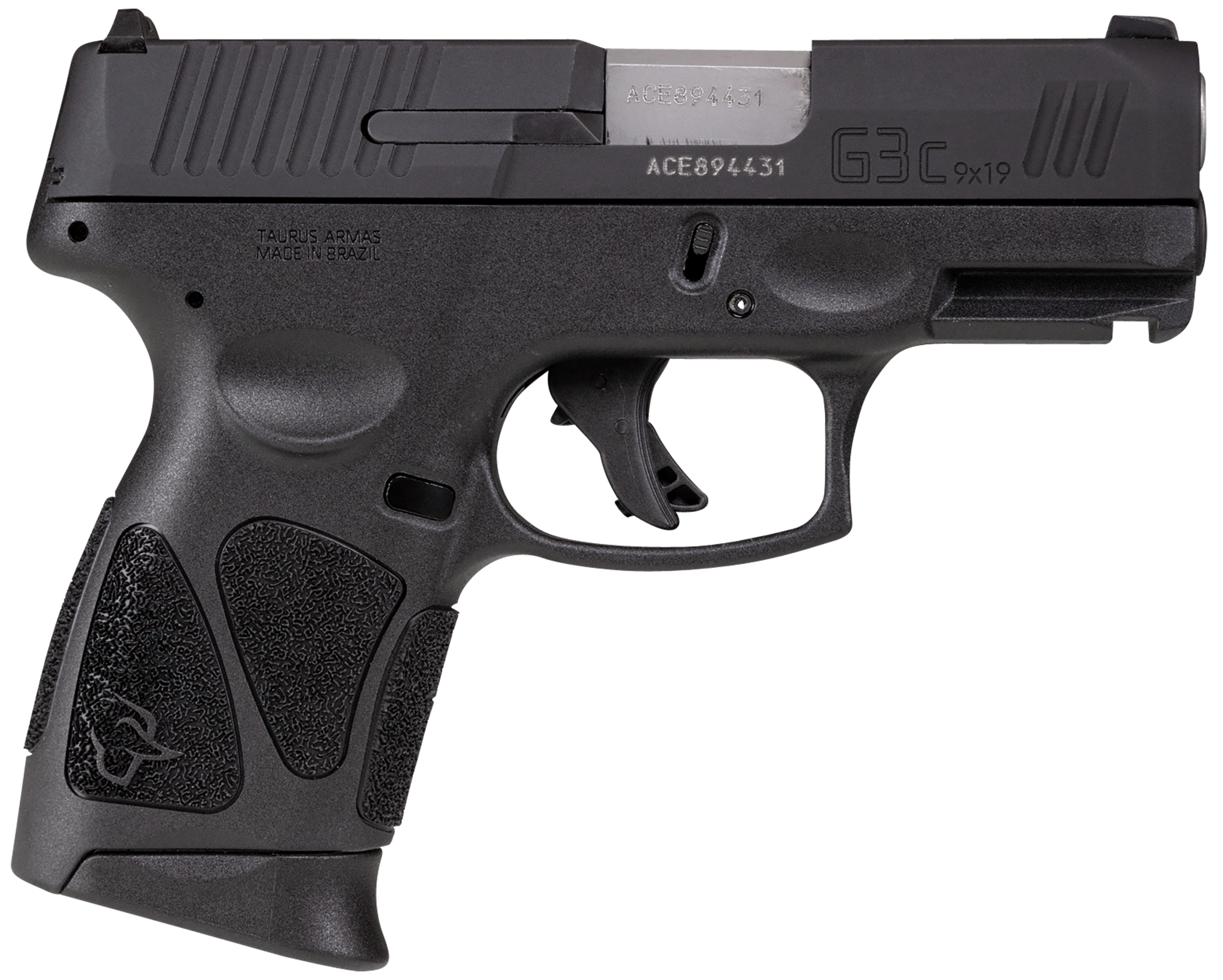 Taurus G3C 9mm Pistol 3.26" 12rd Black - 1-G3CSR9031