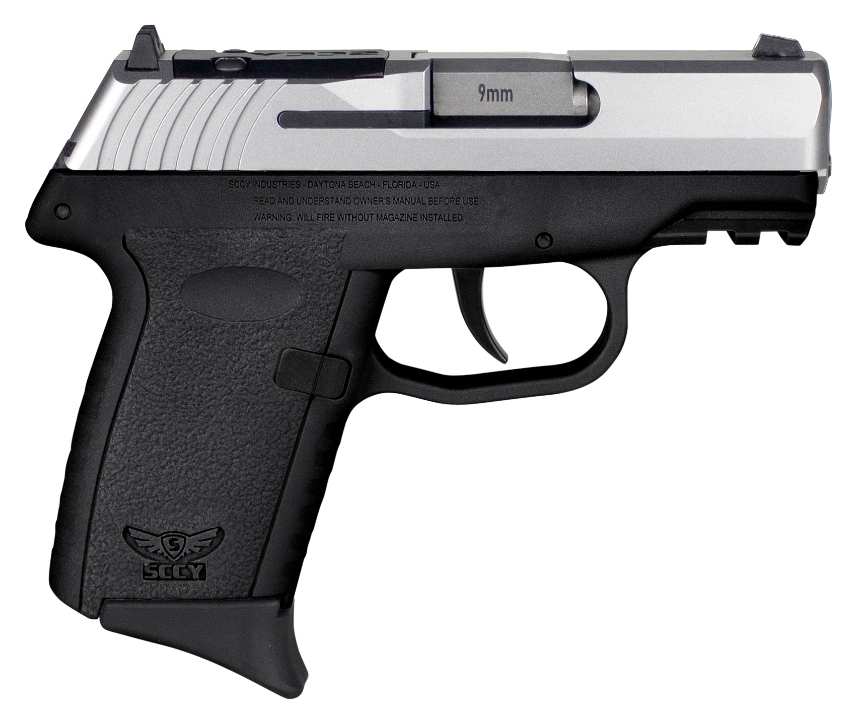 SCCY CPX-2 9mm 3.1" SS/BLK 10rd - CPX-2TTBKRDRG3